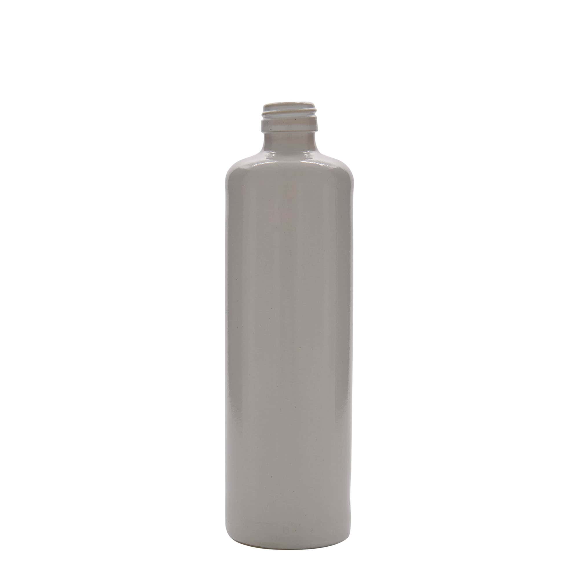 Jarra de barro de 500 ml, gres, blanca, boca: PP 31,5