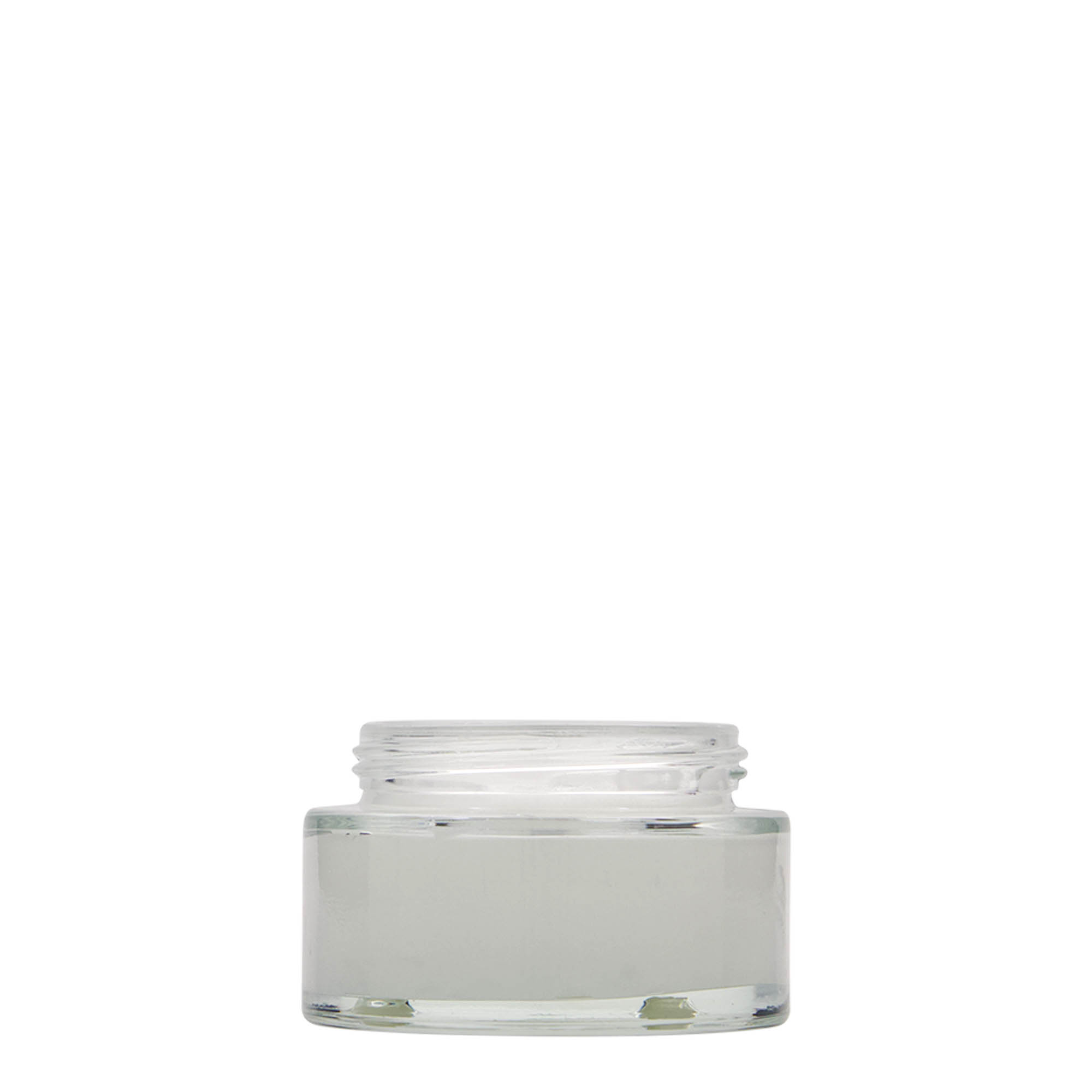 50 ml tarro «Clear Edition», vidrio, boca: cierre de rosca