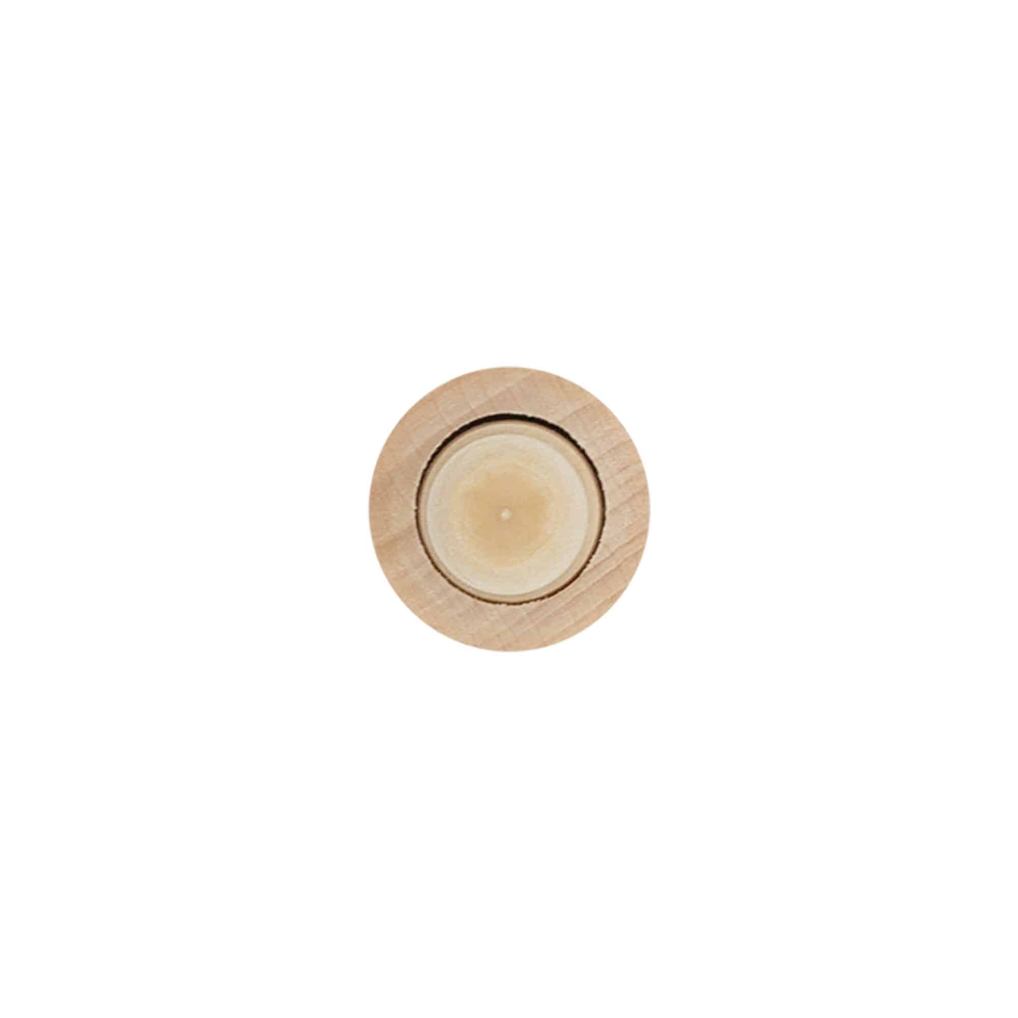Tapones de corcho con asa de 16 mm, madera/plástico, para boca: corcho