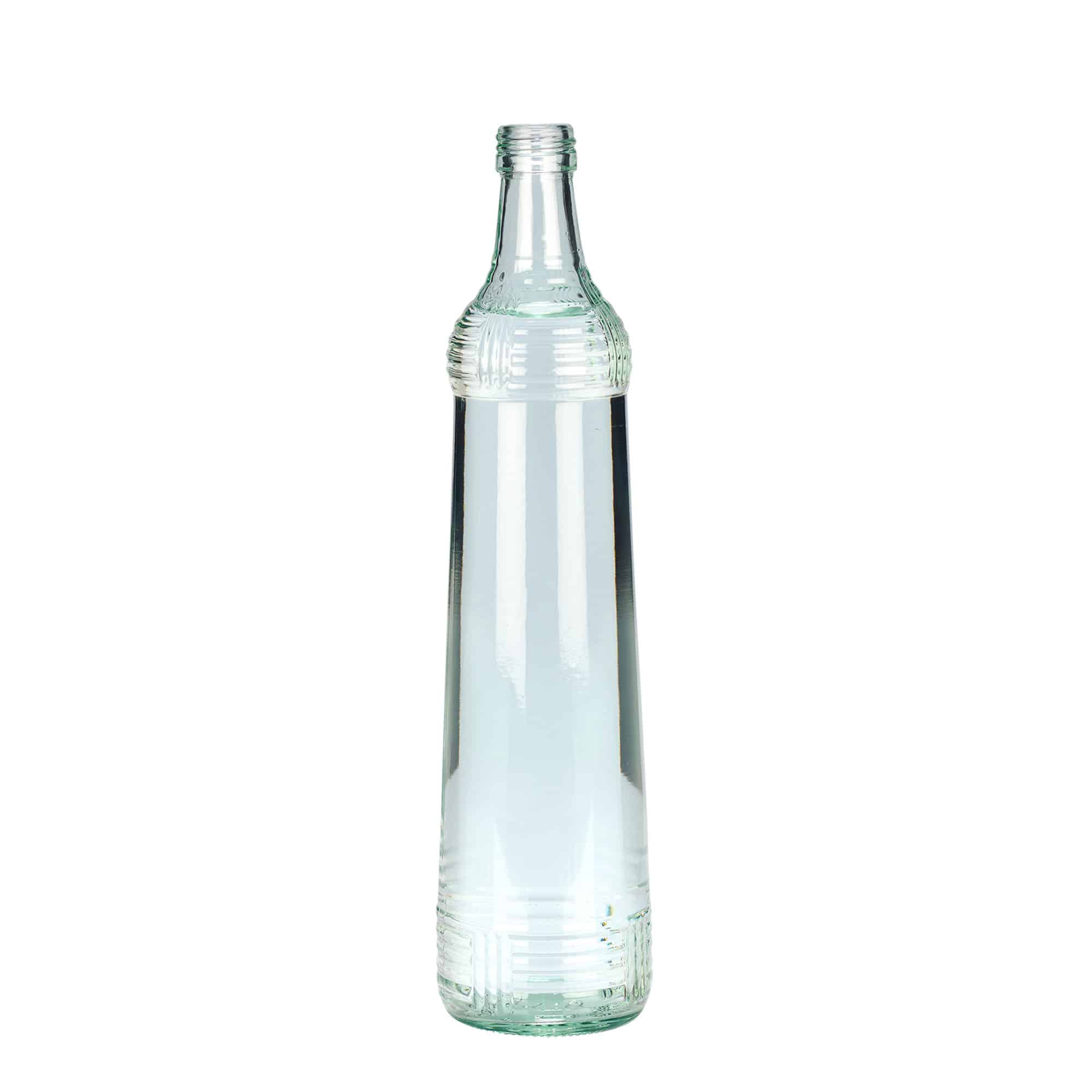 700 ml botella de vidrio vodka Cúpula bulbosa, boca: PP 28