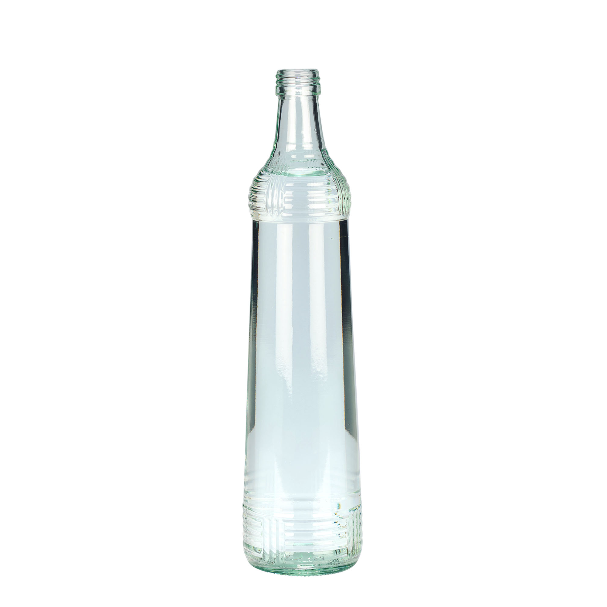 Botella de vidrio de 700 ml Vodka Zwiebelturm, boca: PP 28 Botella de vidrio de 700 ml Vodka Zwiebelturm, boca: PP 28