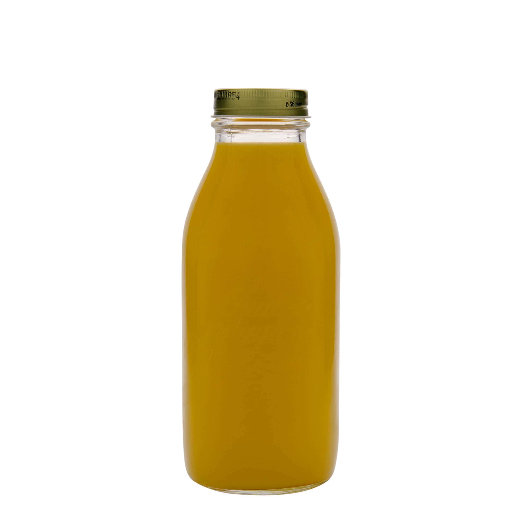 Botella de vidrio 'Quattro Stagioni' de 1000 ml, boca: tapón de rosca