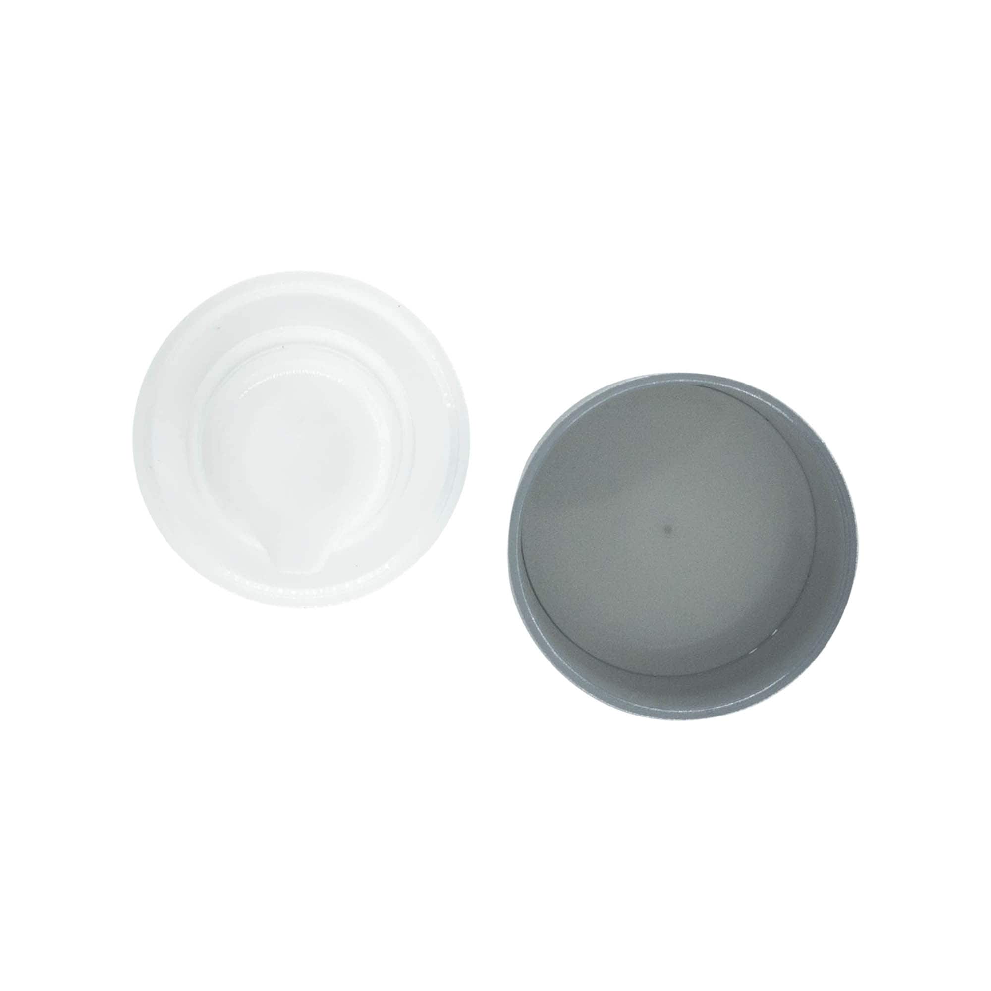 Cabezal de bomba dosificadora airless 'Micro', plástico PP, plateado Cabezal de bomba dosificadora airless 'Micro', plástico PP, plateado