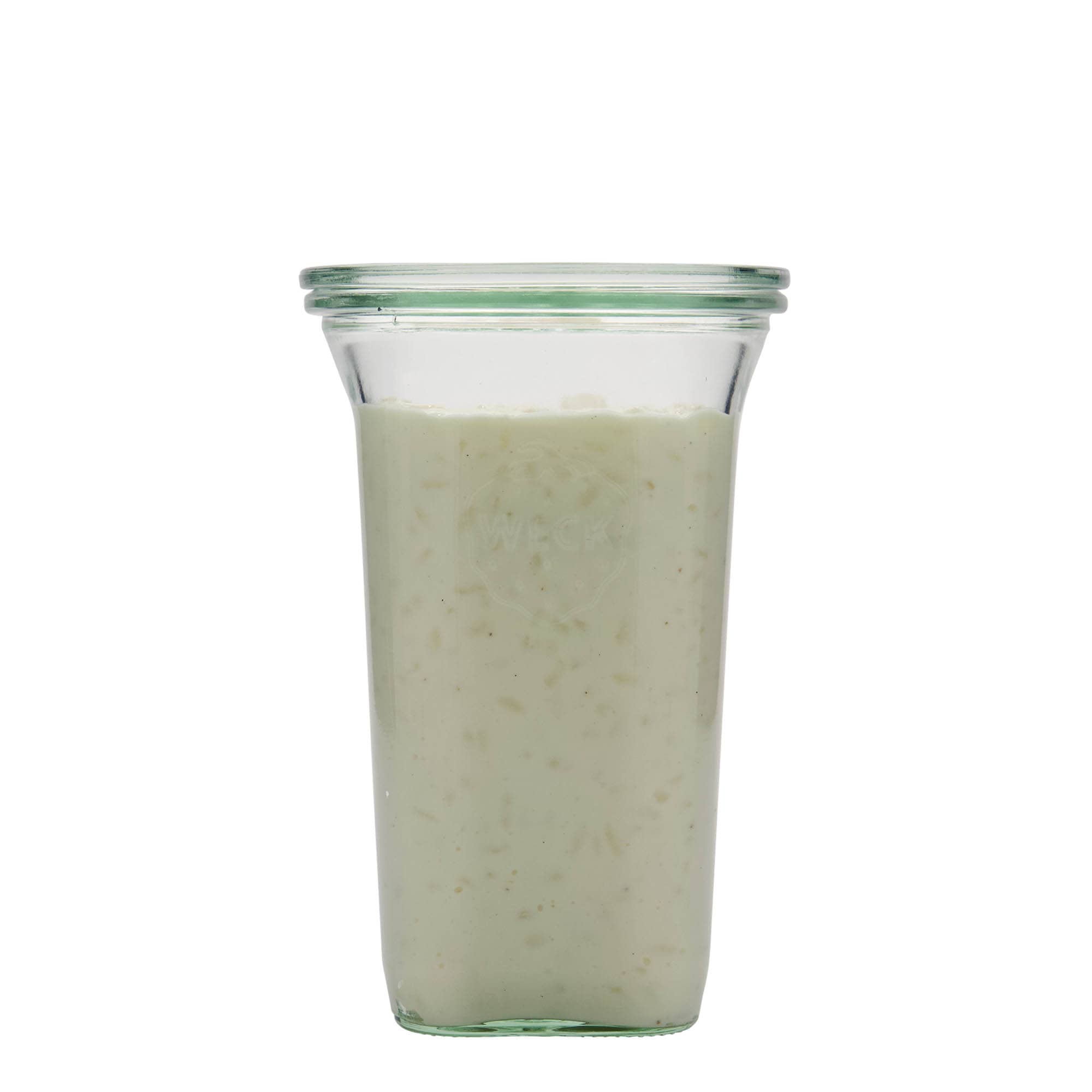 795 ml WECK-Quadroglas, cuadrado, boca: borde redondo
