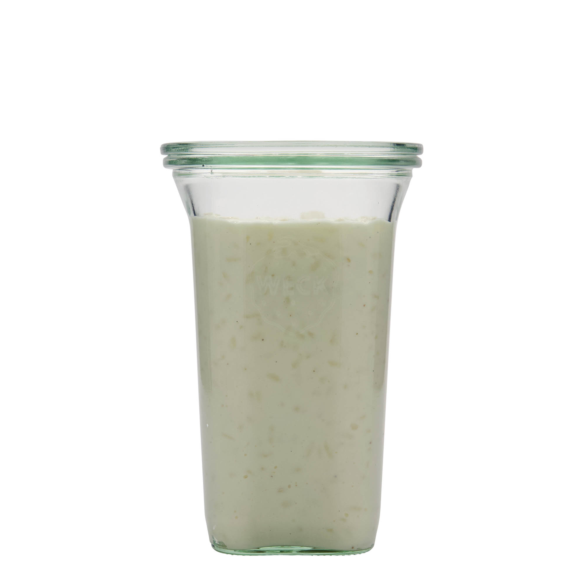 795 ml WECK-Quadroglas, cuadrado, boca: borde redondo