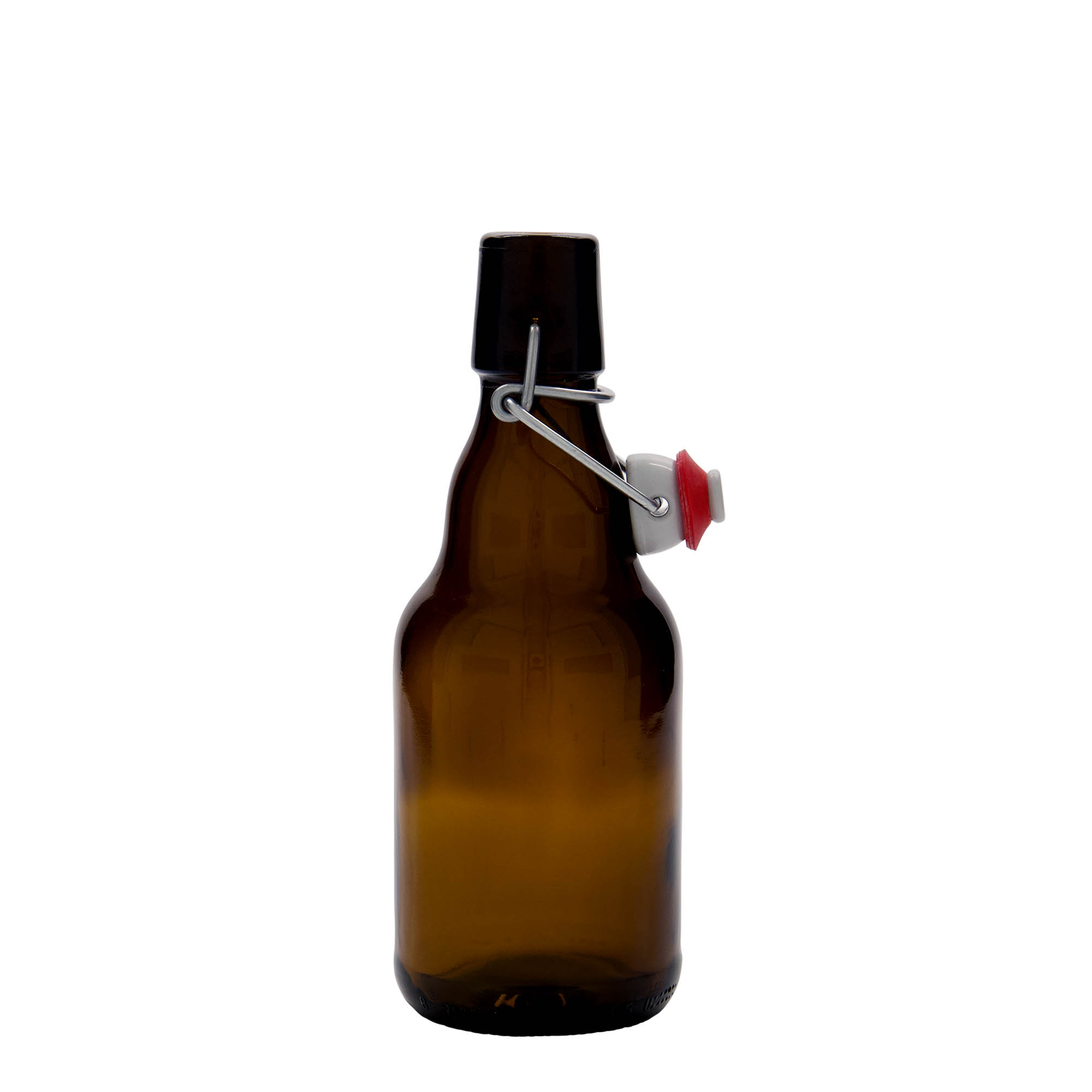 Botella de cerveza de 330 ml 'Steinie', vidrio, marrón, boca: cierre de palanca Botella de cerveza de 330 ml 'Steinie', vidrio, marrón, boca: cierre de palanca