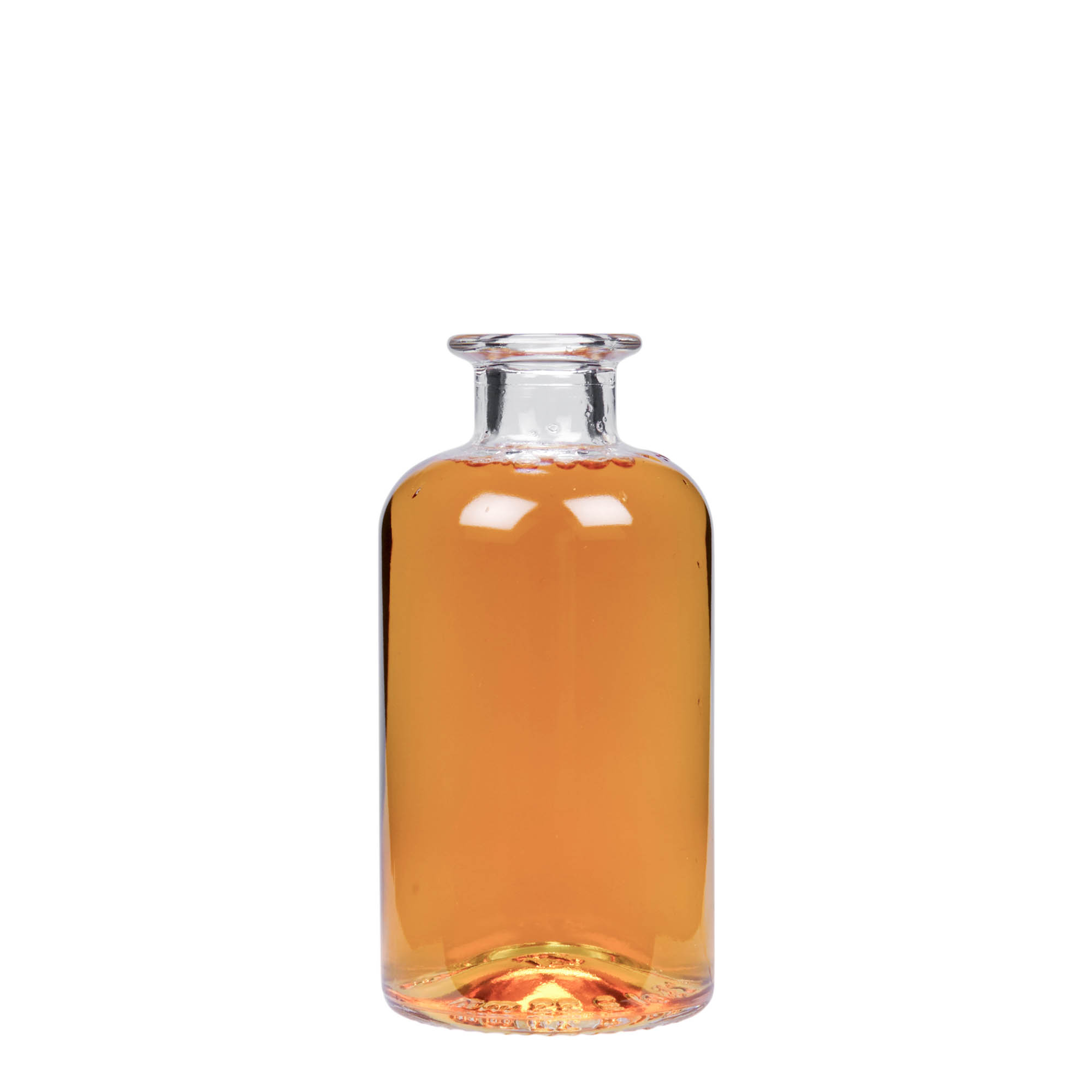 Botella de vidrio de 250 ml para farmacéutico, boca: corcho