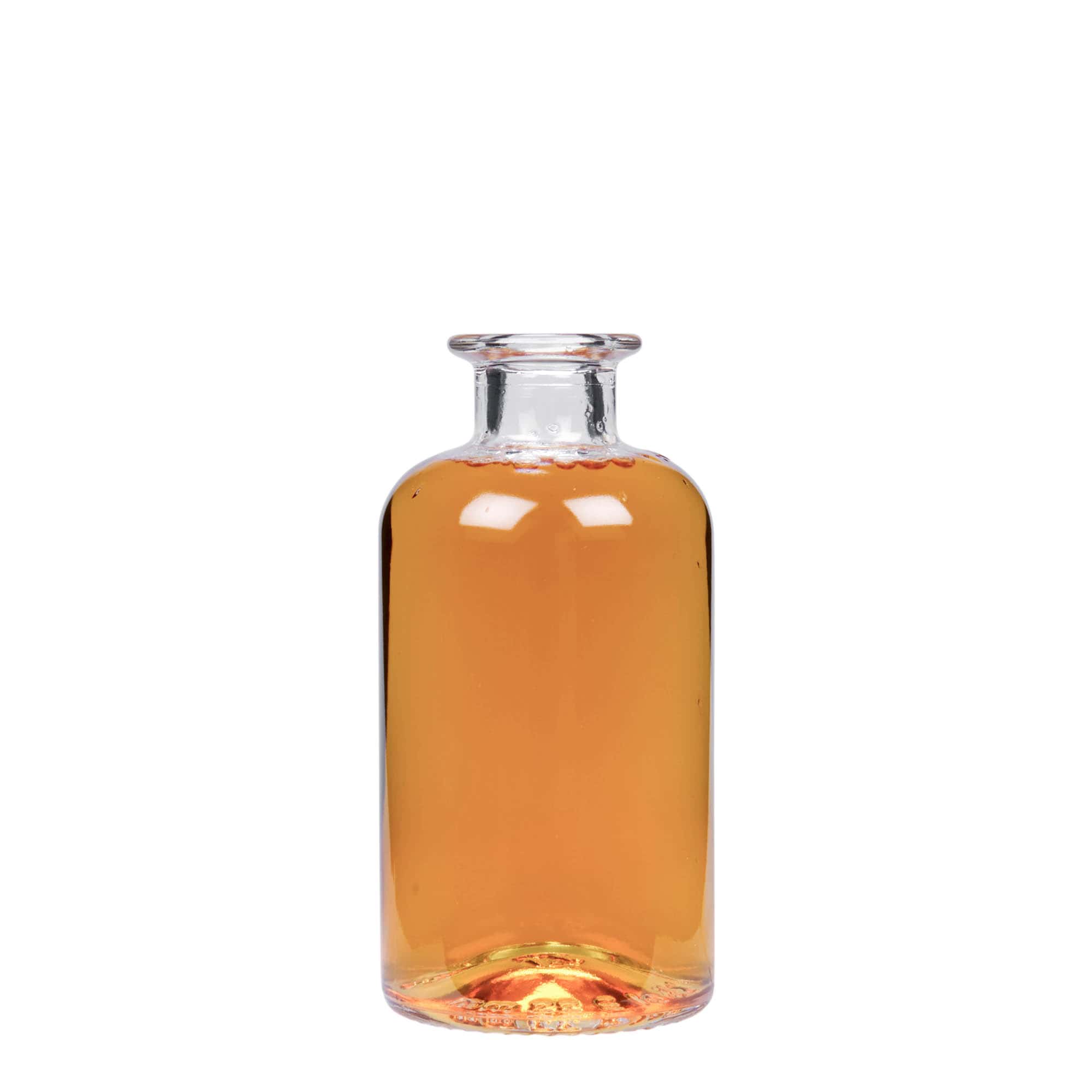 Botella de vidrio de 250 ml para farmacéutico, boca: corcho