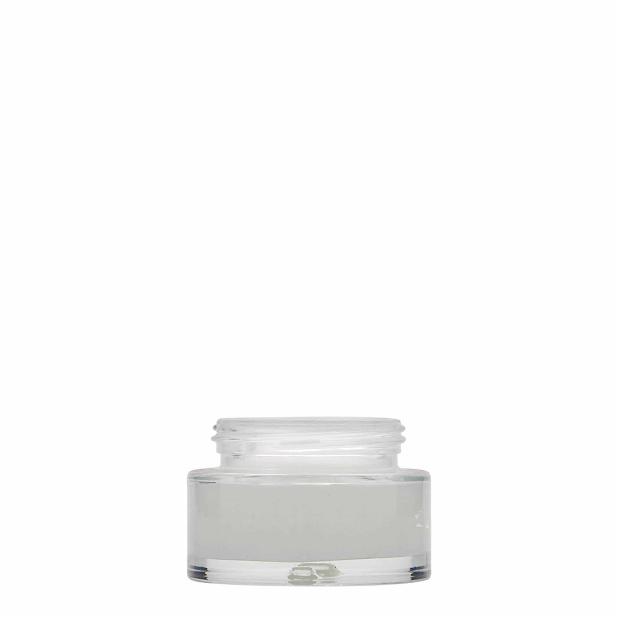 30 ml tarro 'Clear Edition', vidrio, boca: cierre de rosca