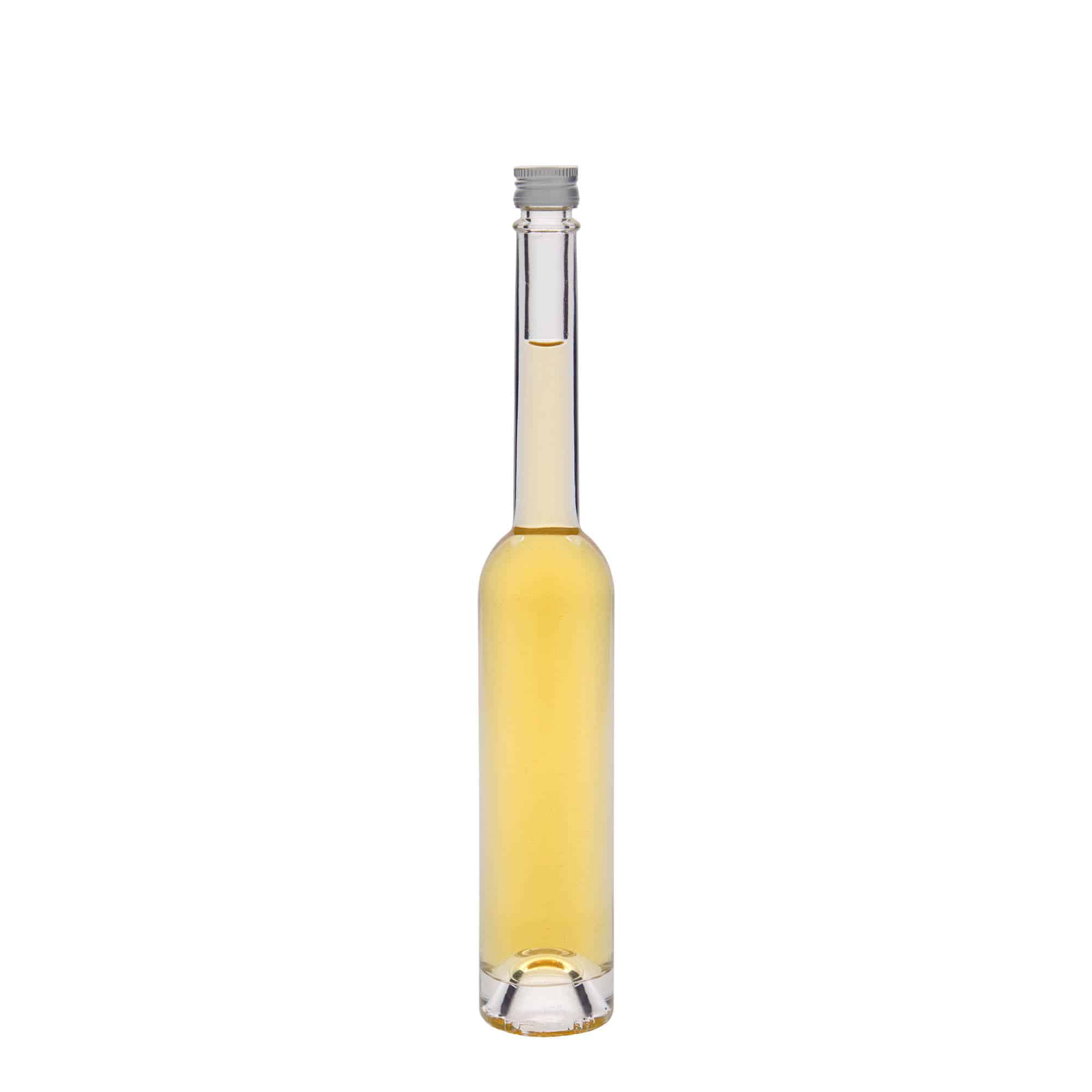 Botella de vidrio 'Platina' de 100 ml, boca: PP 18