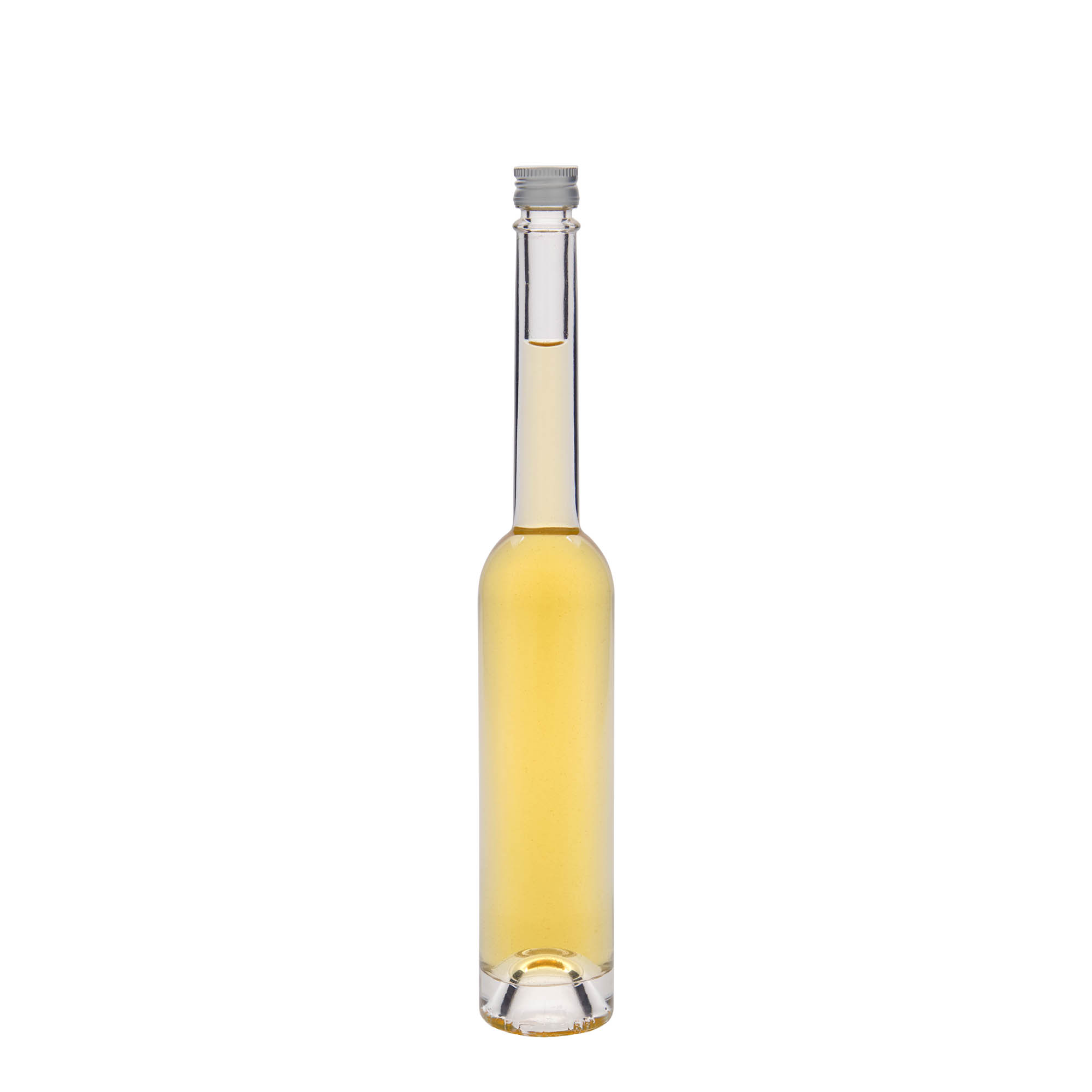 Botella de vidrio de 100 ml 'Platina', boca: PP 18