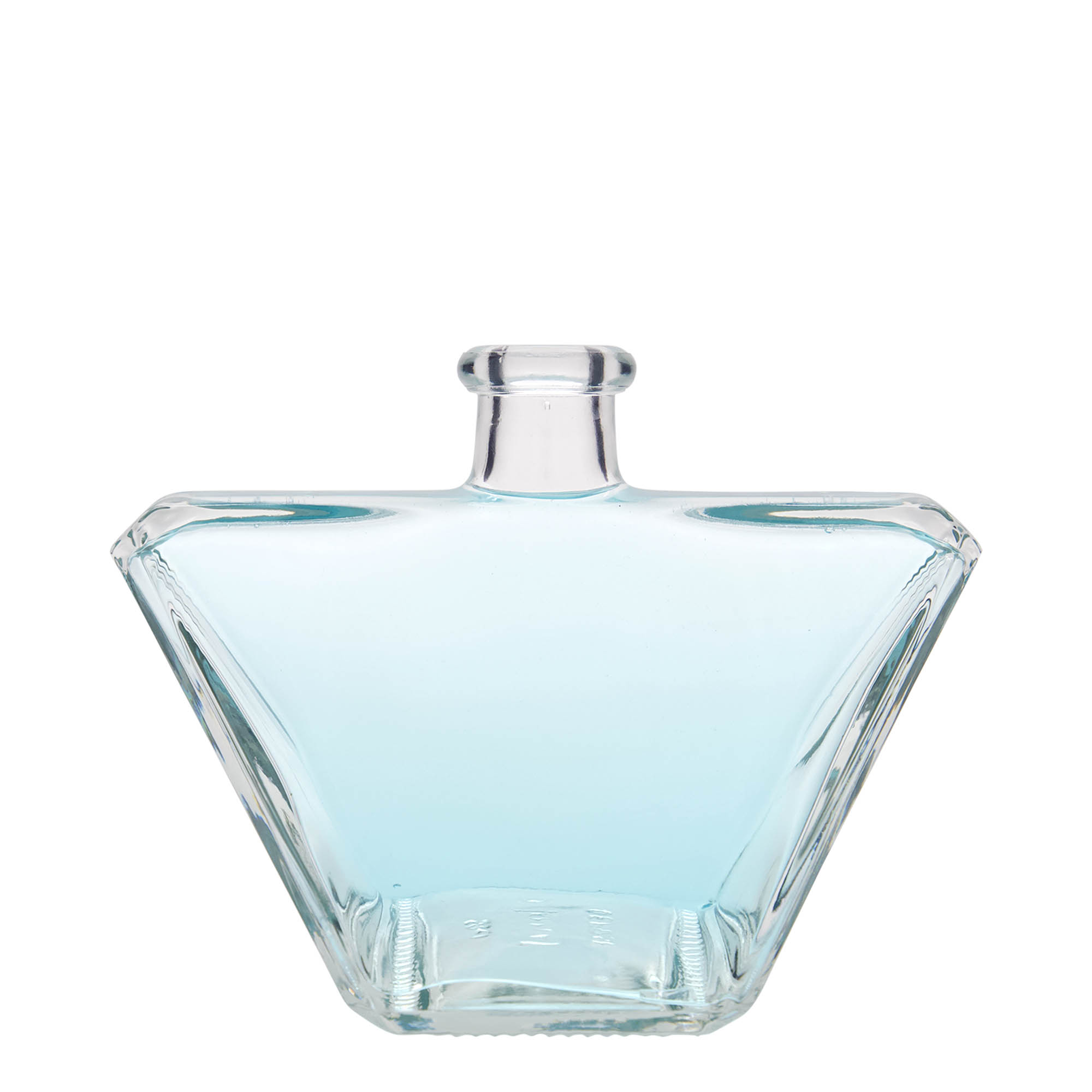 Botella de vidrio de 500 ml 'Charly', rectangular, boca: corcho