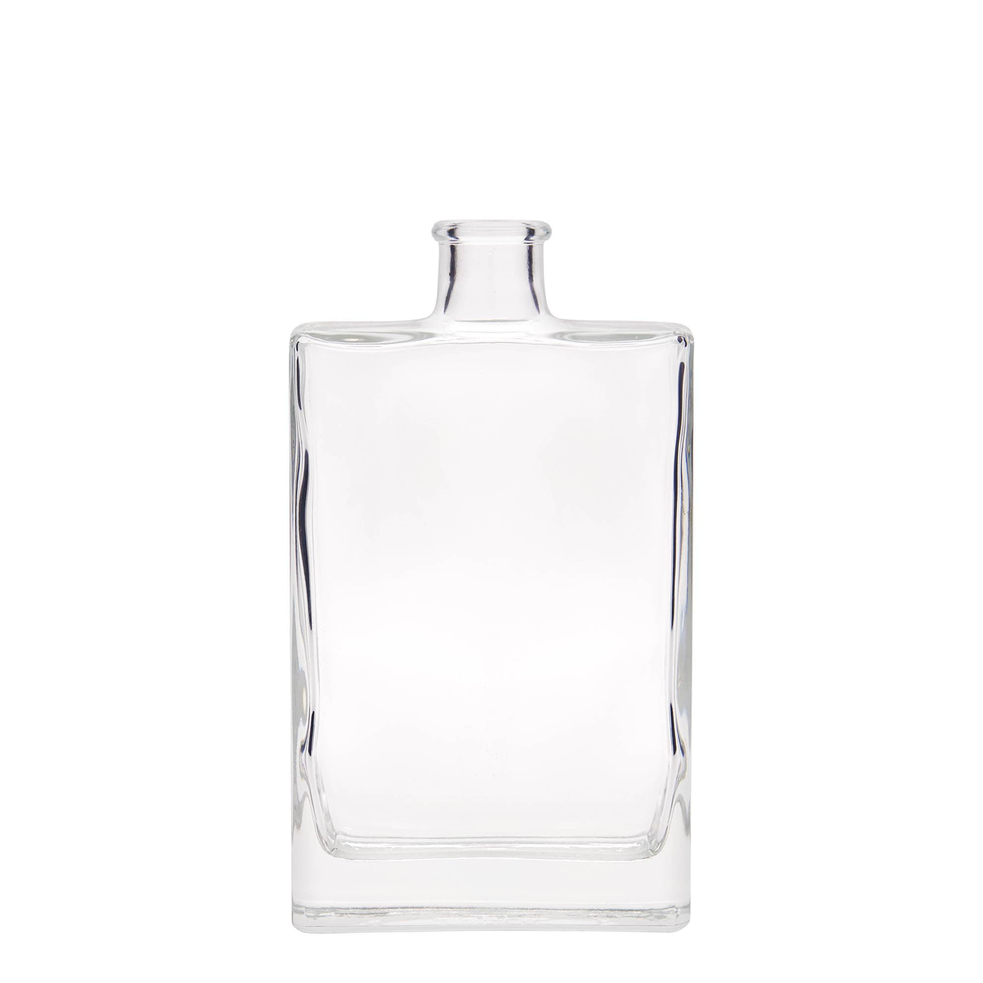 Botella de vidrio de 350 ml 'Julia', rectangular, boca: corcho