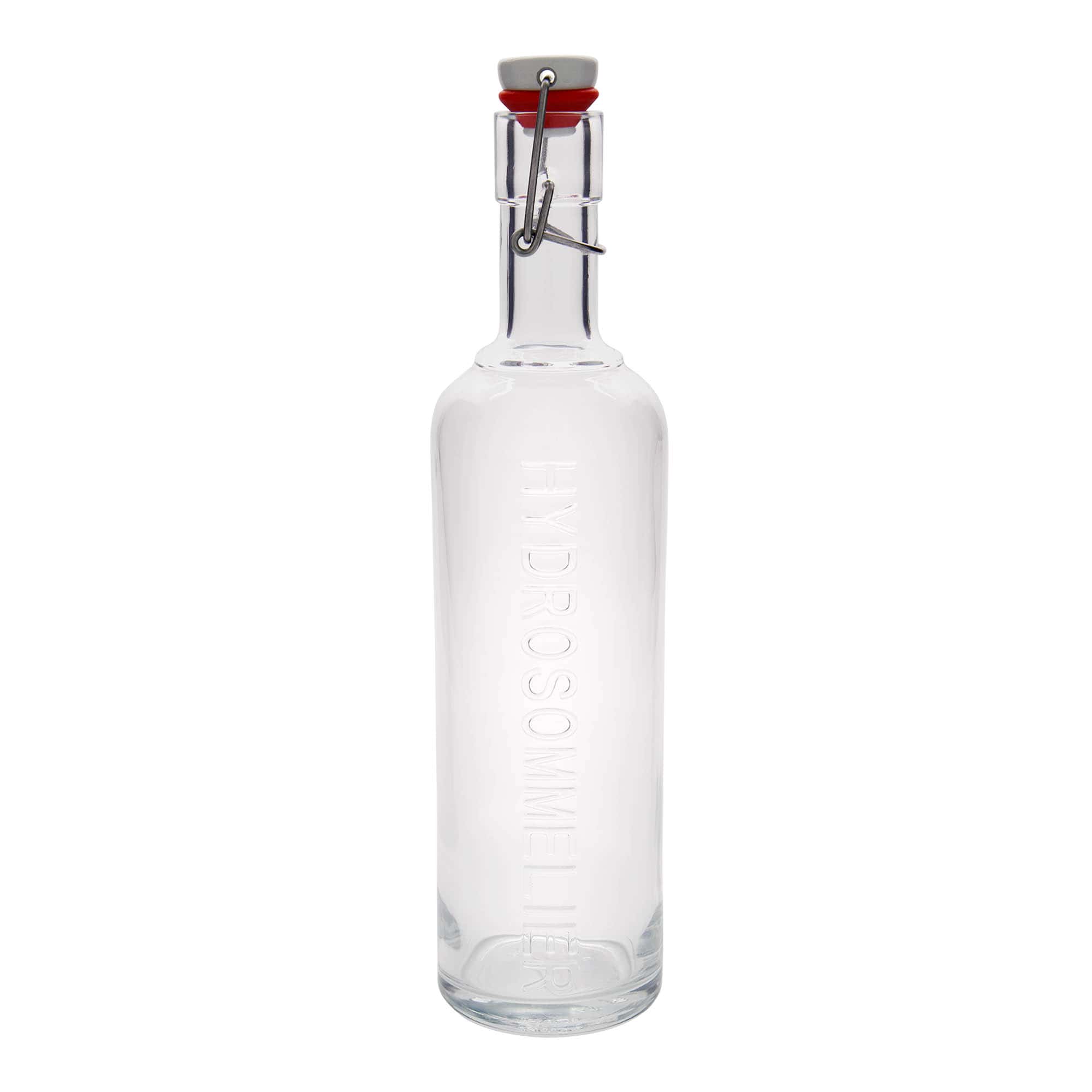 Botella de vidrio de 1.000 ml «Optima Hydrosommelier», boca: cierre de palanca