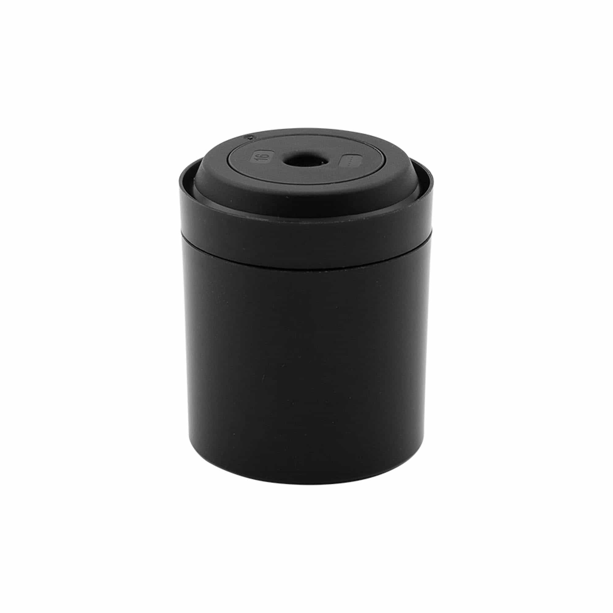 Dispensador Airless con cabezal de bombeo 'Mezzo', plástico de PP, negro