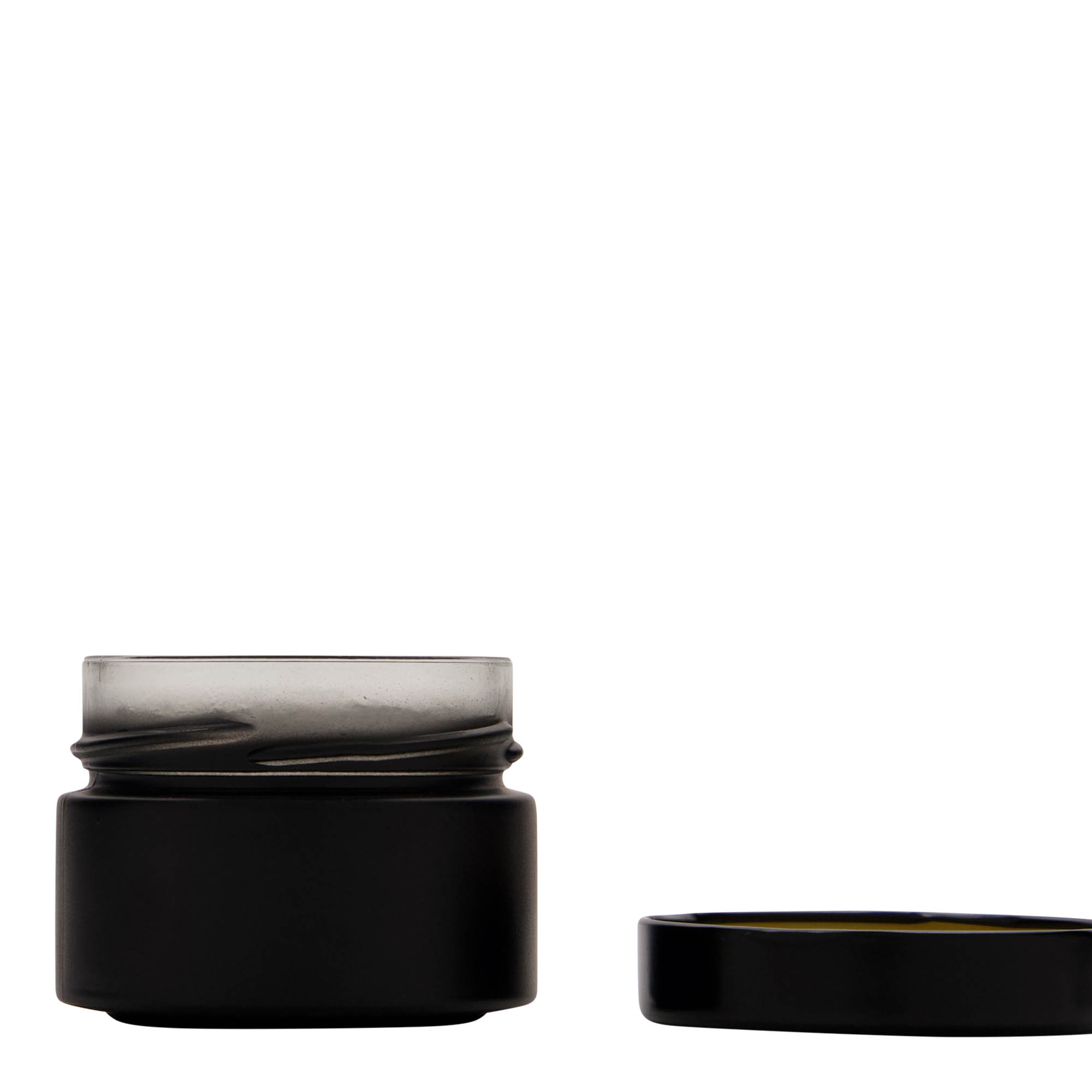 Vaso redondo de 130 ml «Aurora», negro, boca: Deep-Twist-off (DTO 66)