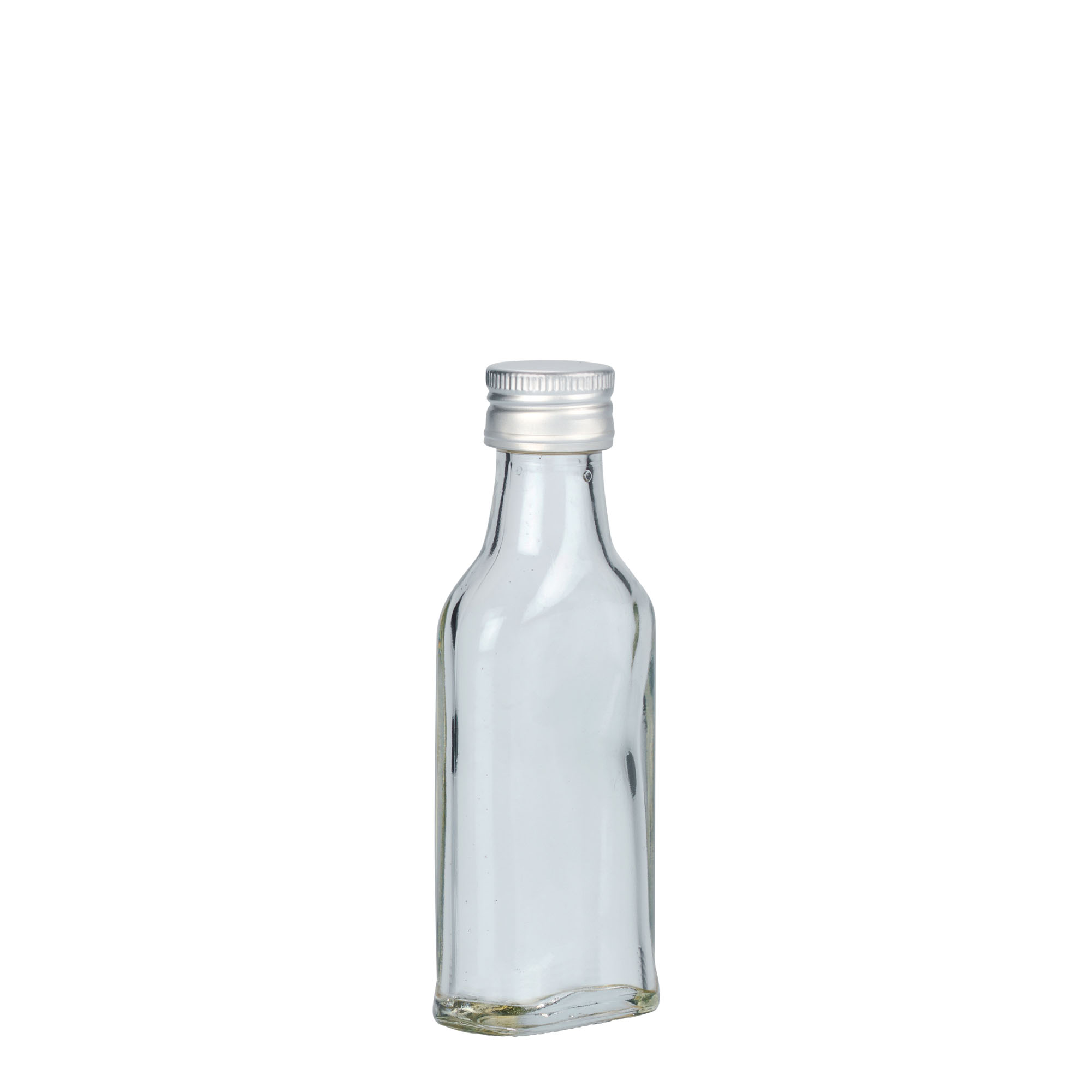 Botella de bolsillo de 40 ml, rectangular, boca: PP 22 Botella de bolsillo de 40 ml, rectangular, boca: PP 22