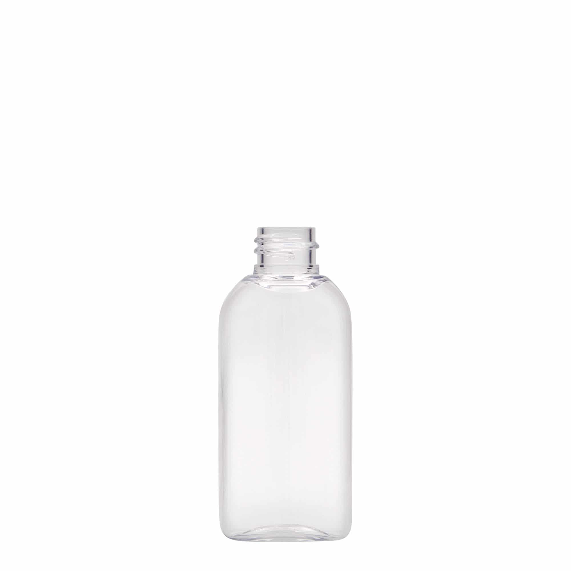 Botella de PET 'Iris' de 50 ml, ovalada, plástico, boca: 20/410