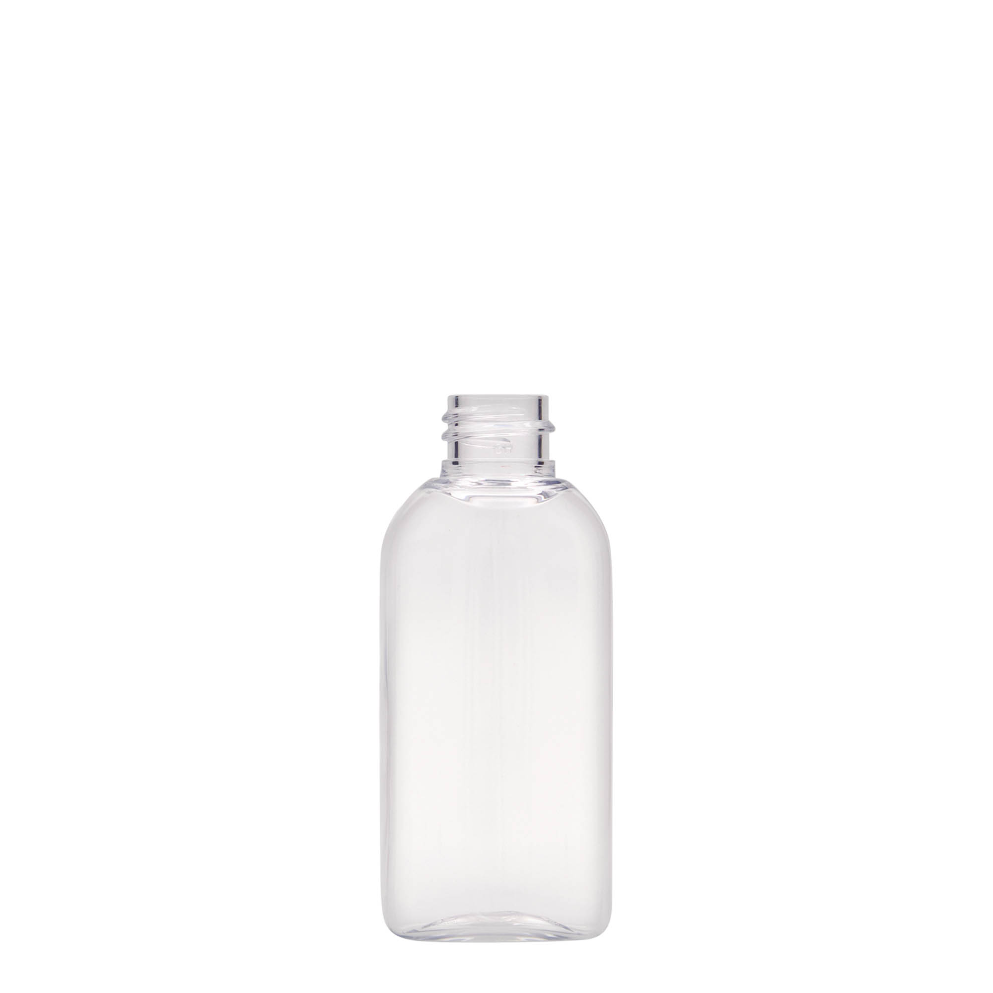 Botella PET de 50 ml 'Iris', ovalada, plástico, boca: 20/410 Botella PET de 50 ml 'Iris', ovalada, plástico, boca: 20/410