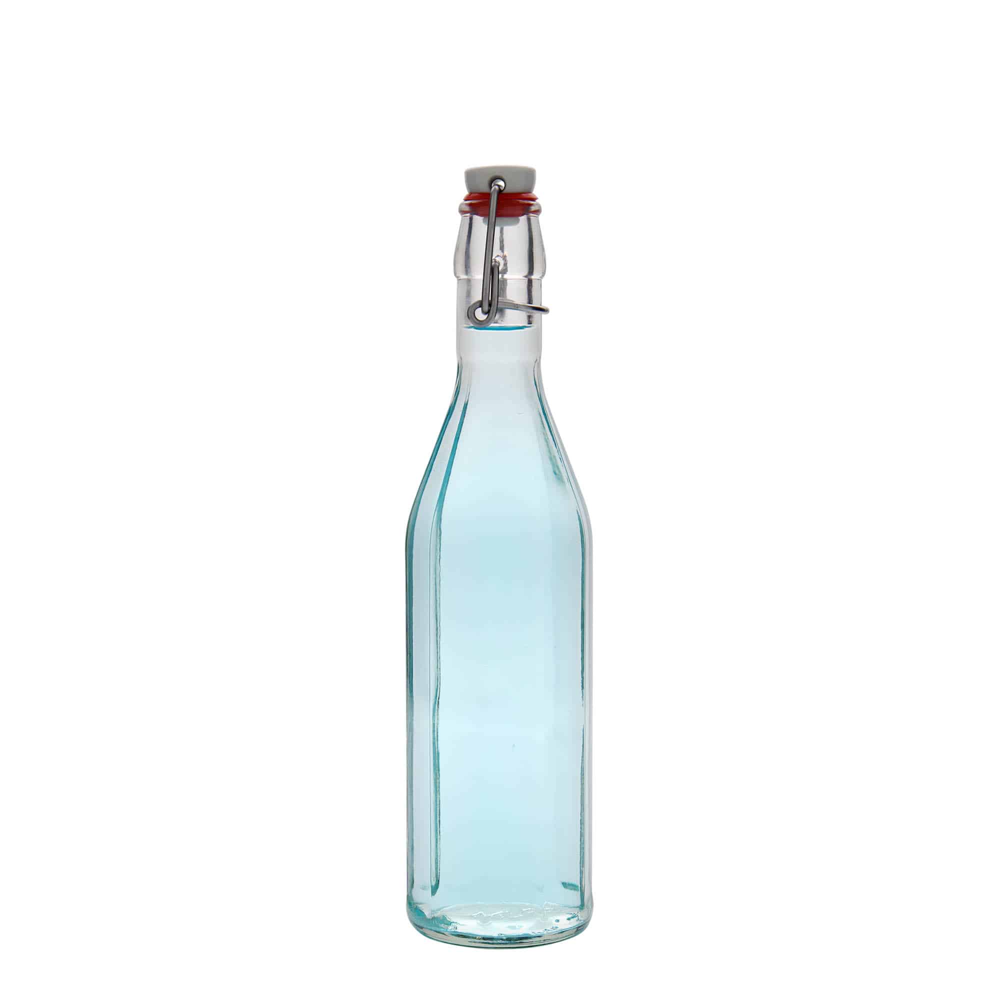 Botella de vidrio 'Bravo' de 500 ml, decagonal, boca: tapón mecánico