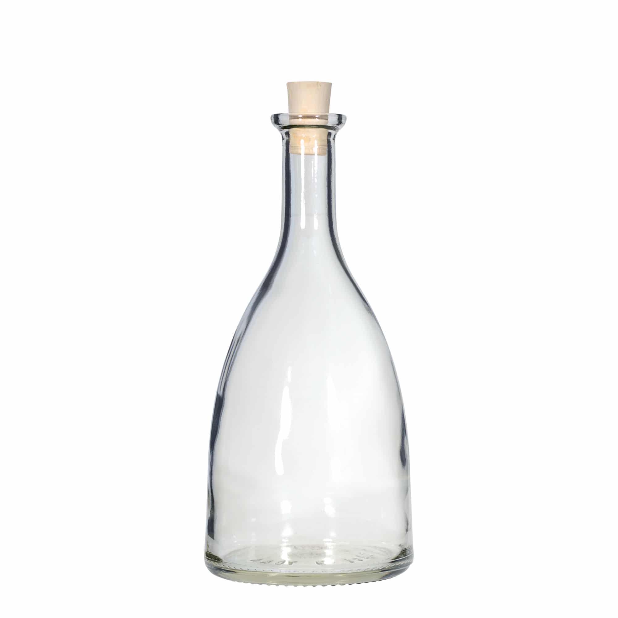 Botella de vidrio 'Viola' de 700 ml, boca: corcho