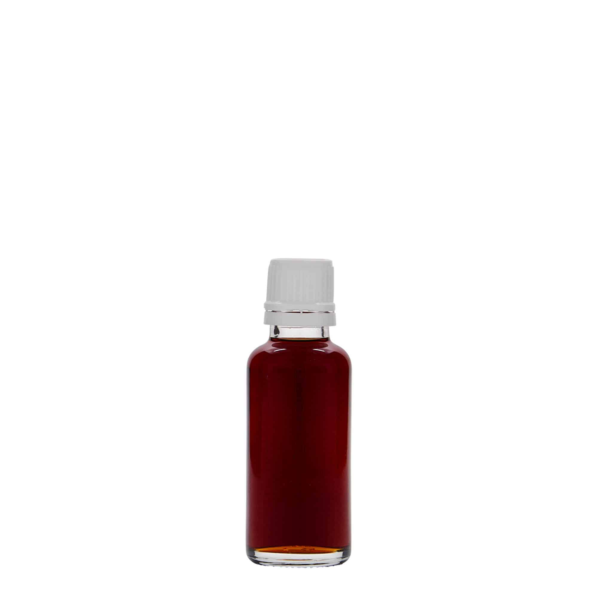 Frasco de medicamentos de 30 ml, vidrio, boca: DIN 18