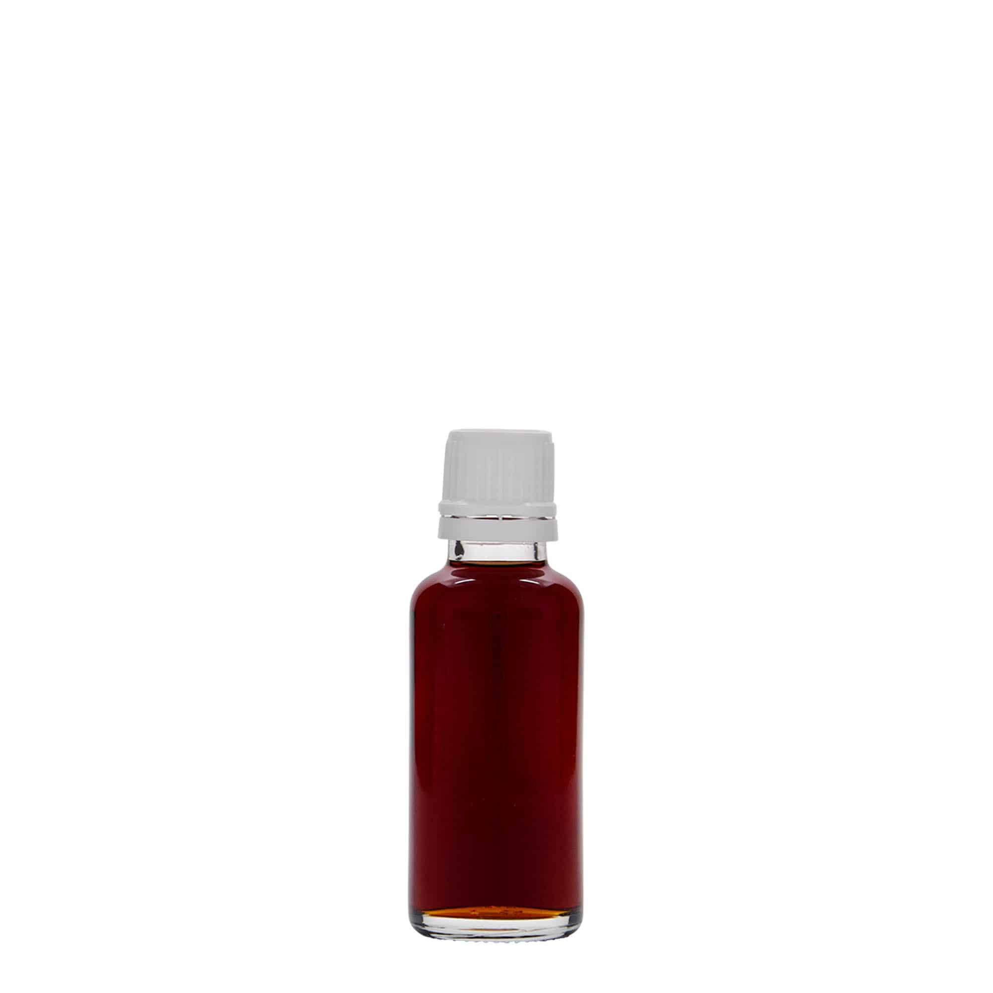 30 ml frasco médico, vidrio, boca: DIN 18