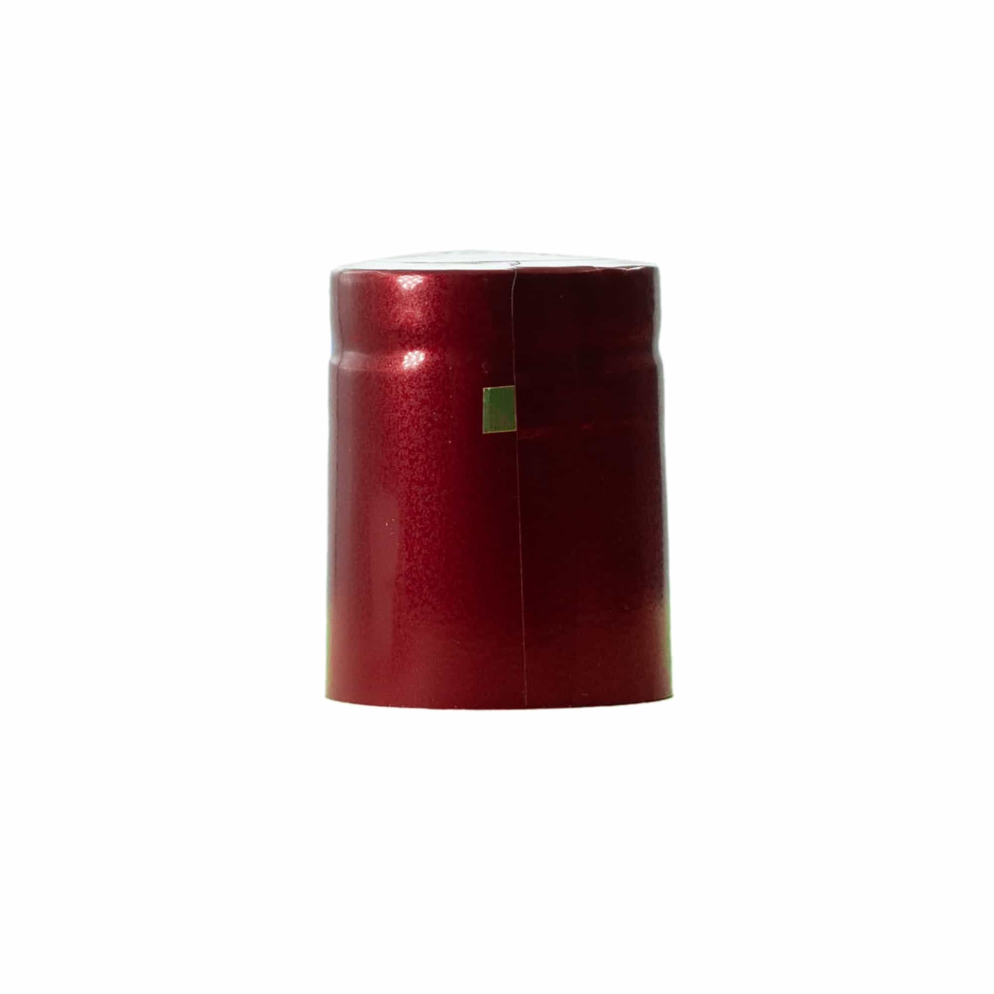 Cápsula termoencogible 32x41, plástico de PVC, rojo vino Cápsula termoencogible 32x41, plástico de PVC, rojo vino