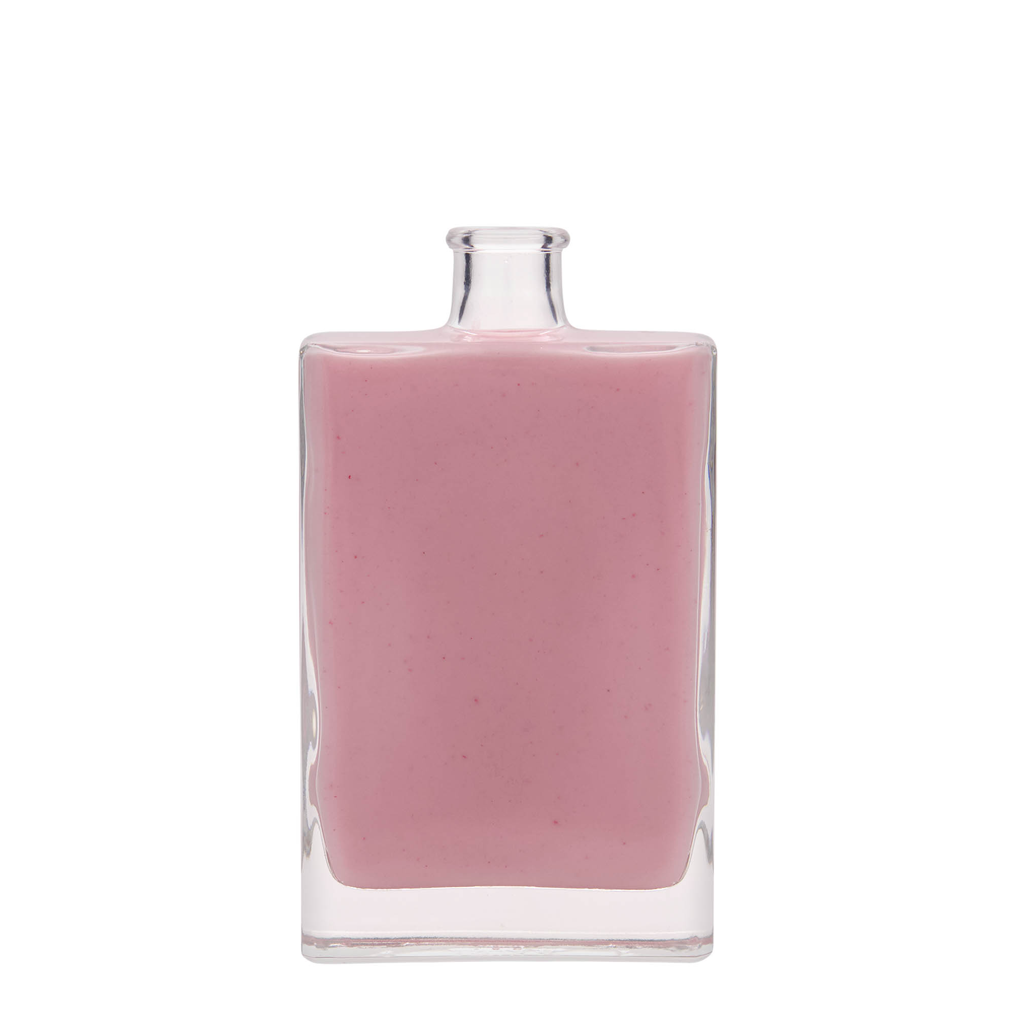 Botella de vidrio 'Julia' de 350 ml, rectangular, boca: corcho