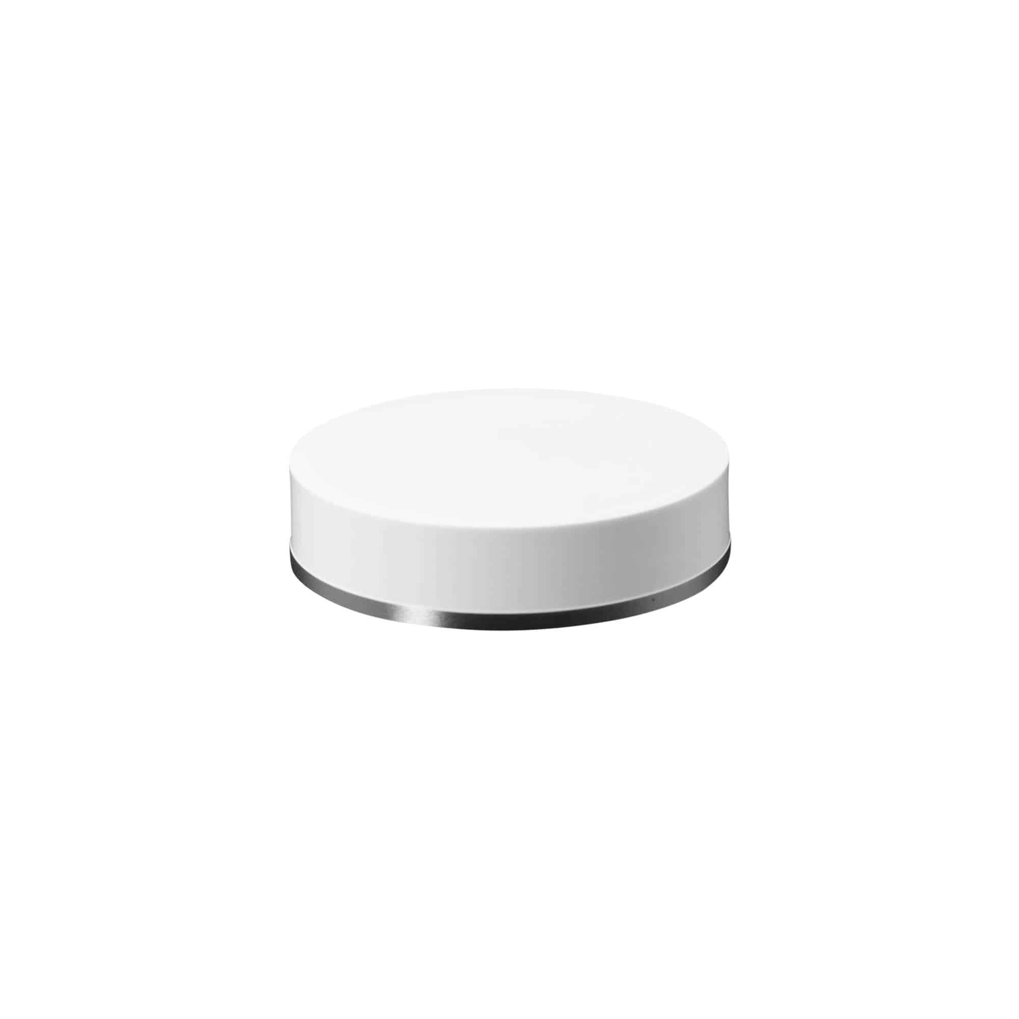 Tapón de rosca 50 ml, plástico SAN, blanco
