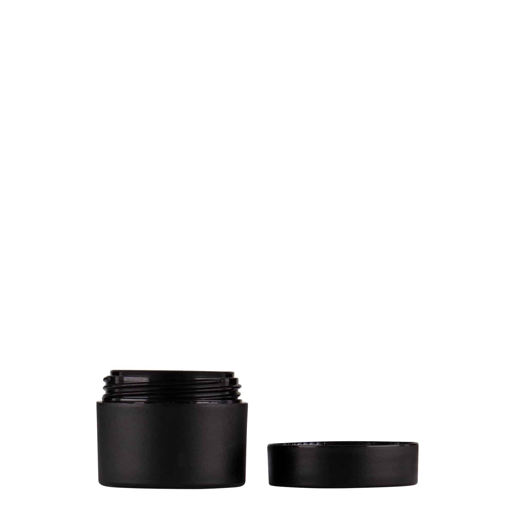 5 ml bote de plástico 'Antonella', PP, negro, abertura: cierre de rosca