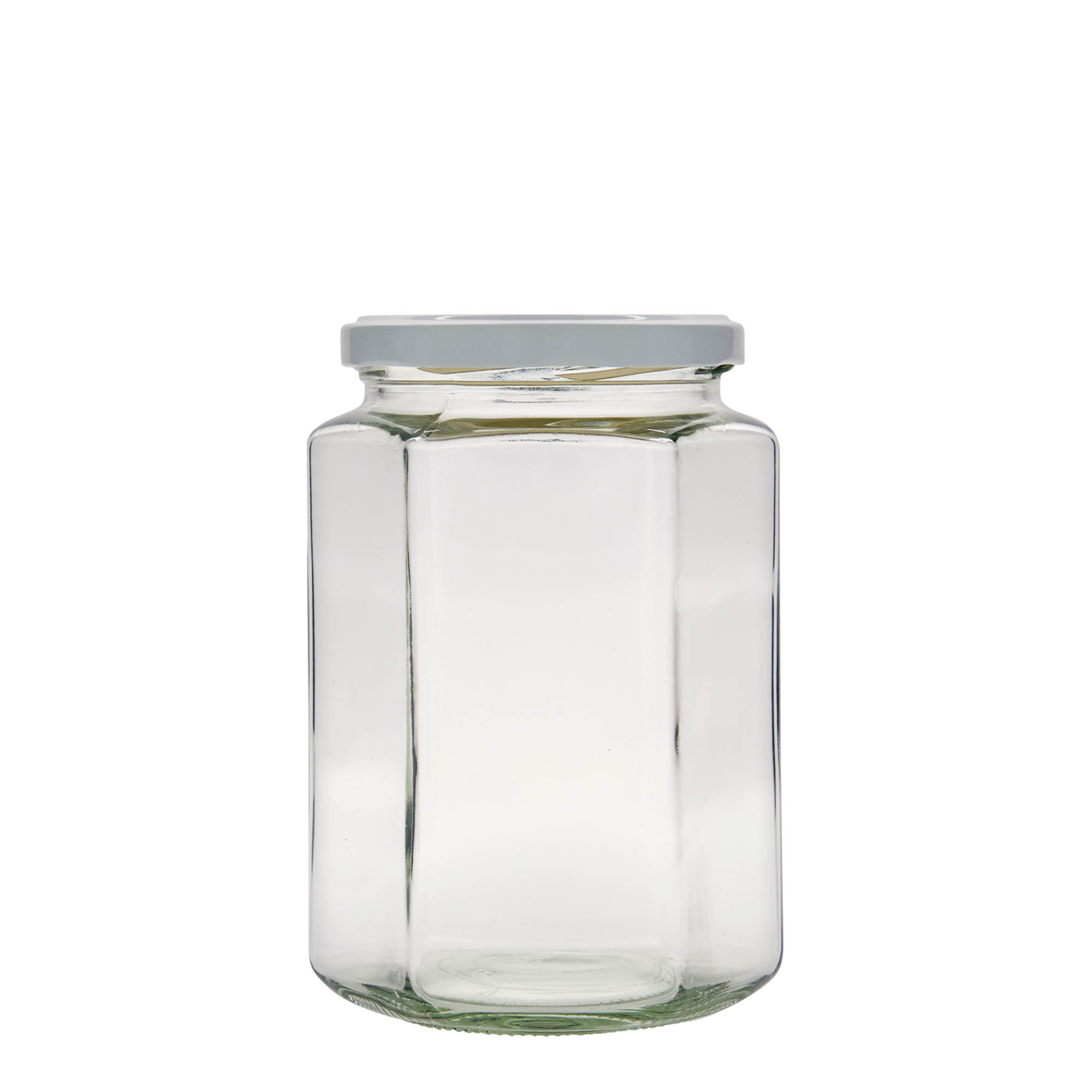 770 ml tarro hexagonal, boca: Twist-Off (TO 82) 770 ml tarro hexagonal, boca: Twist-Off (TO 82)