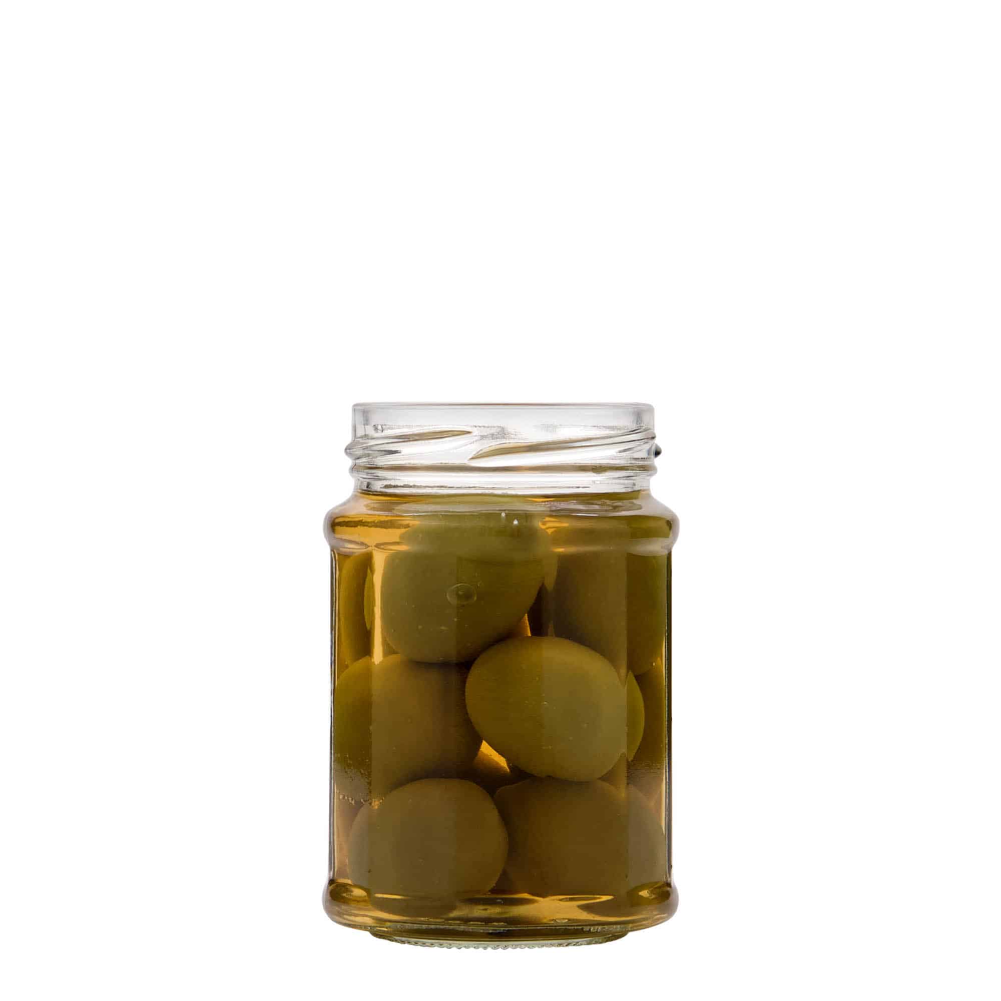 Tarro poligonal de 192 ml, dodecagonal, boca: Twist-Off (TO 58)