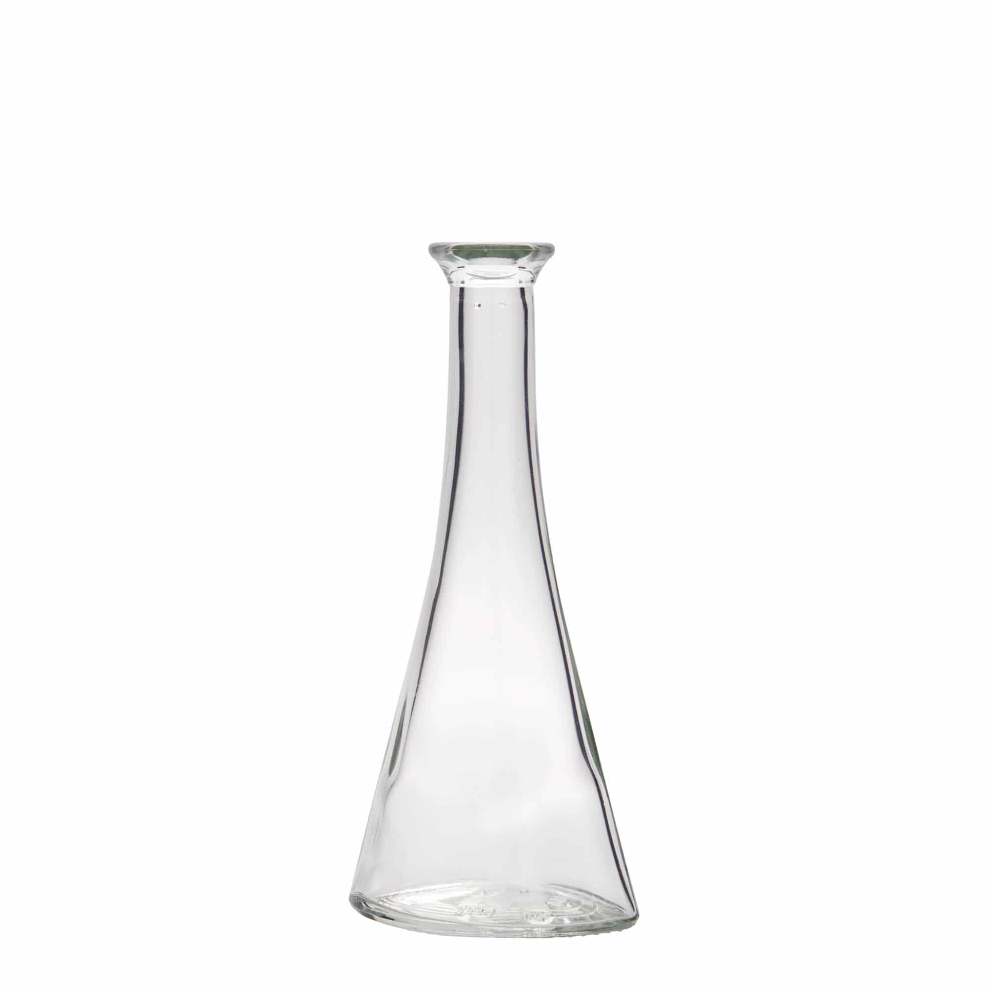 Botella de vidrio de 100 ml 'Veronica', semiredonda, boca: corcho