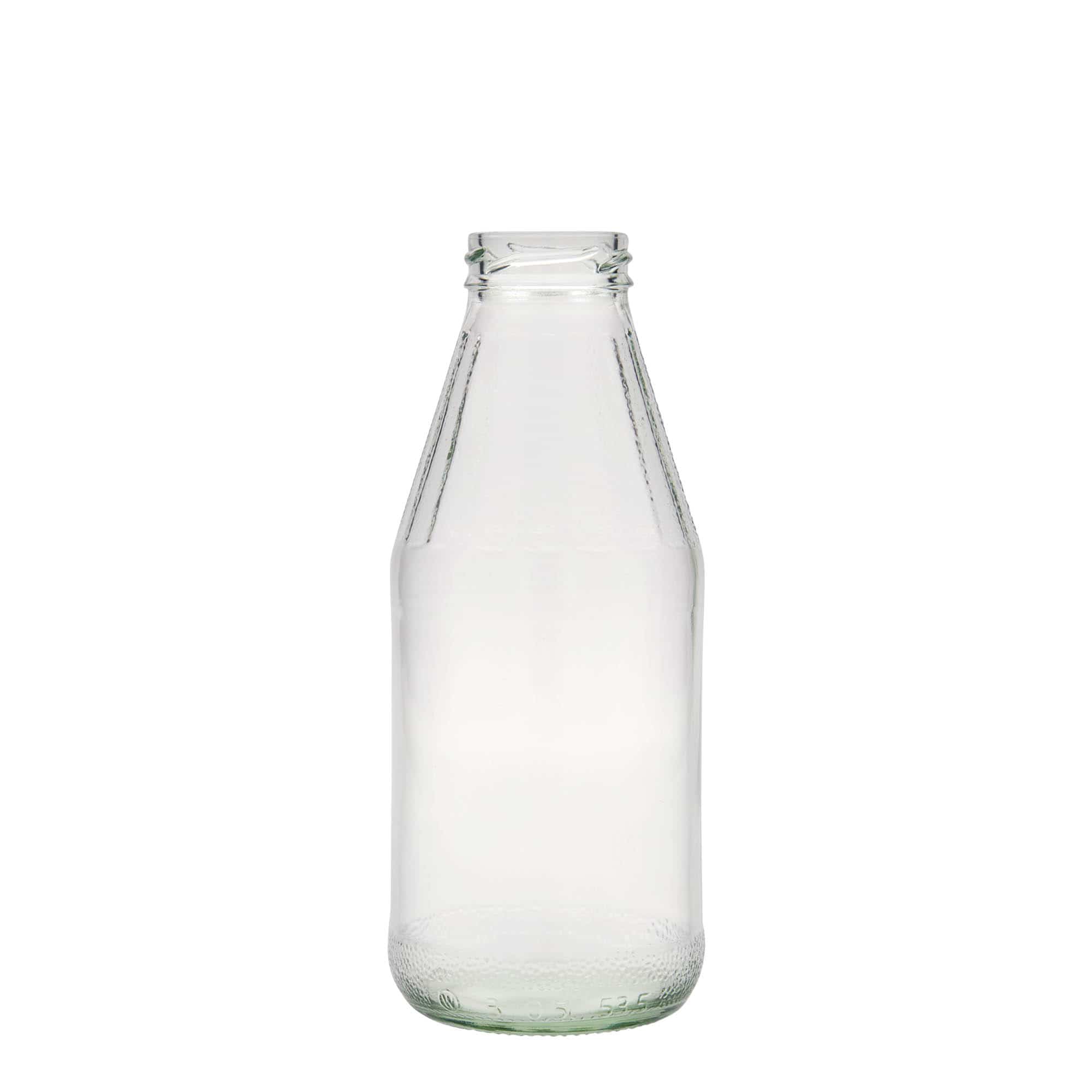 Botella universal de cuello ancho de 500 ml, vidrio, boca: Twist-Off (TO 43) Botella universal de cuello ancho de 500 ml, vidrio, boca: Twist-Off (TO 43)