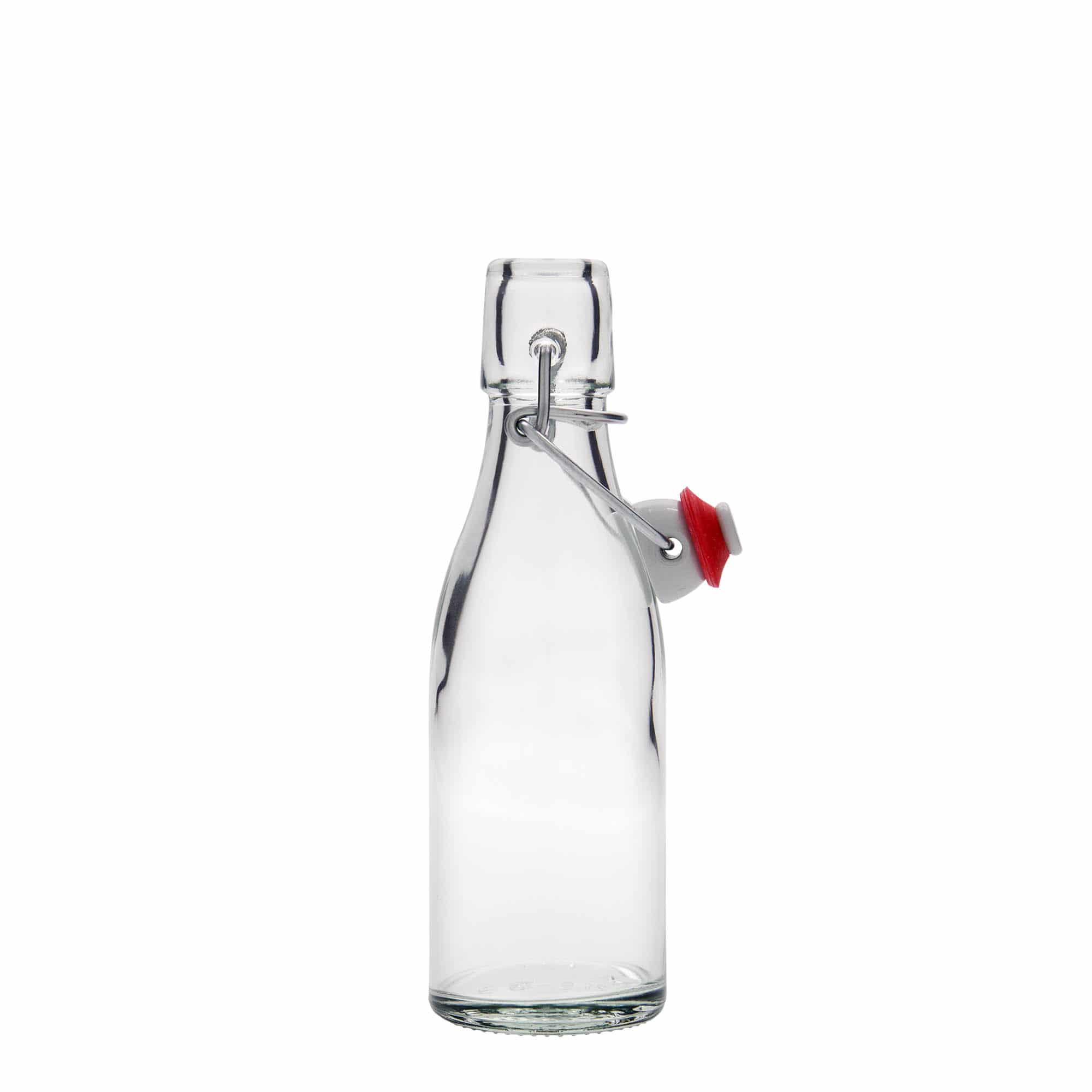 Botella de vidrio 'Paul' de 200 ml, boca: tapón mecánico