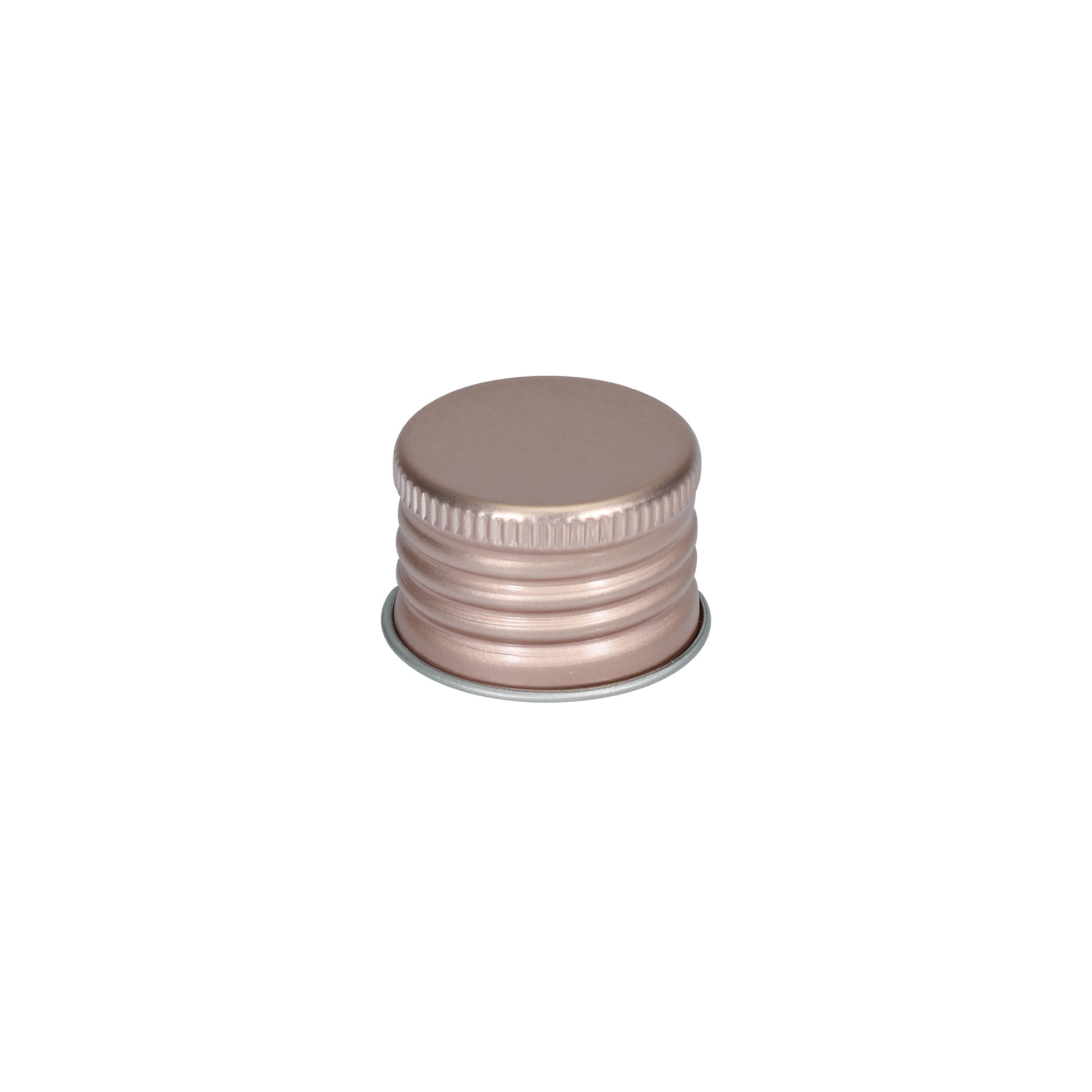 Tapa de rosca, metal, rosa, para boca: 24/410 Tapa de rosca, metal, rosa, para boca: 24/410