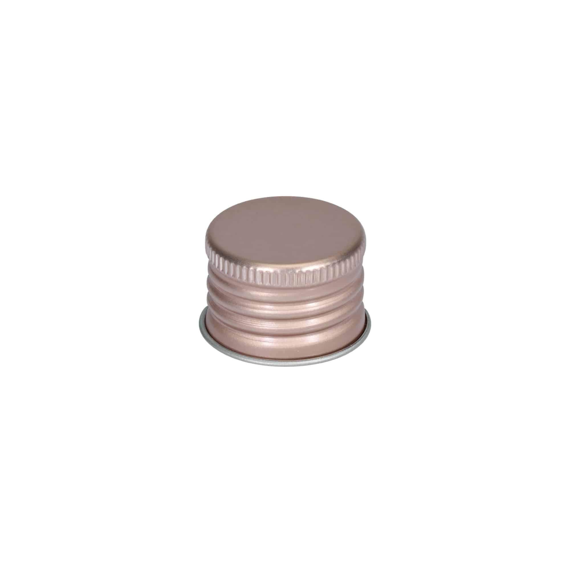 Tapa de rosca, metal, rosa, para boca: 24/410