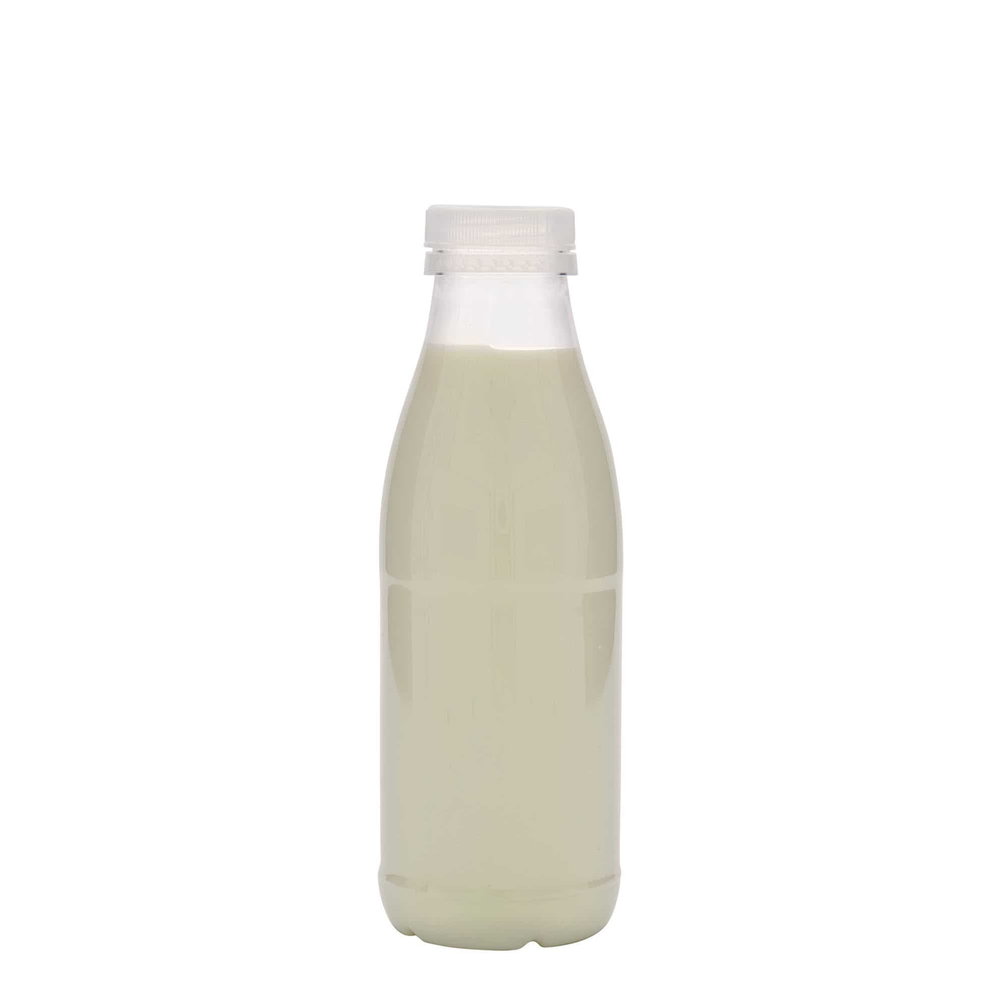 Botella de PET 'Milk and Juice' de 500 ml, plástico, boca: 38 mm