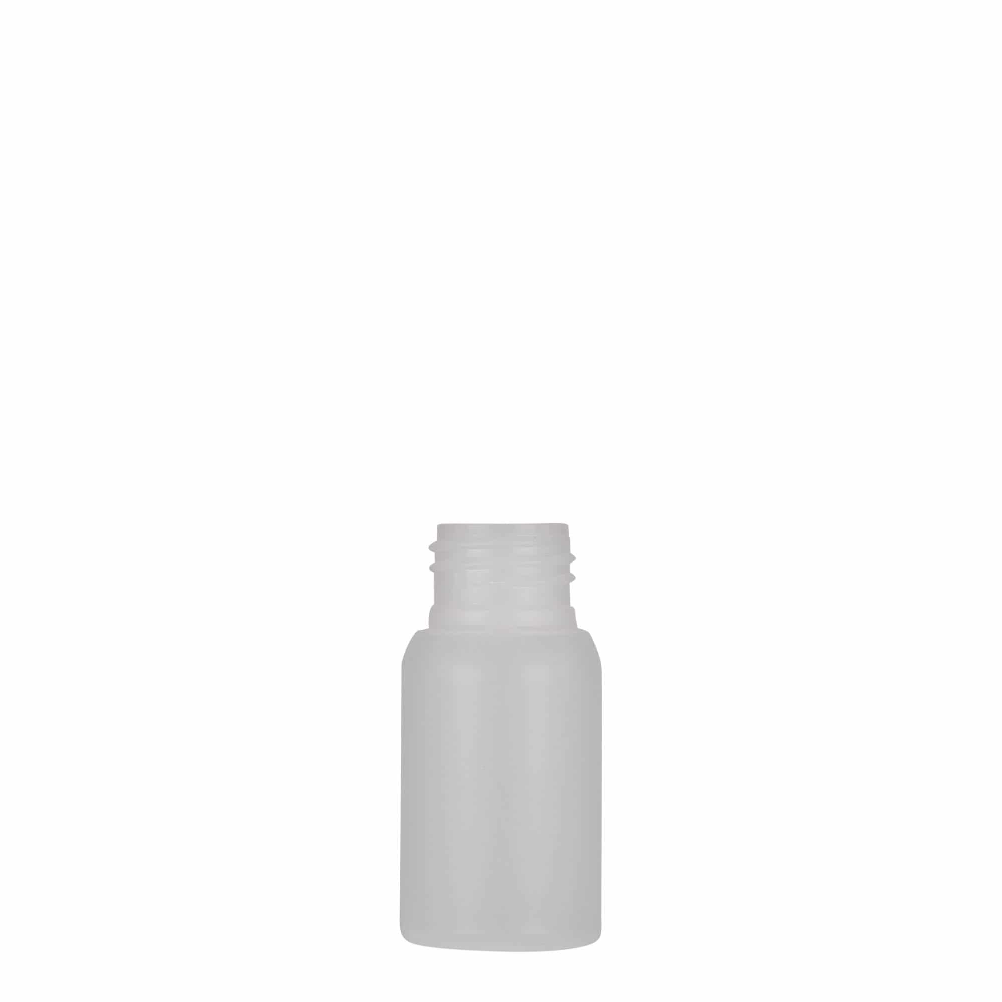Botella de plástico de 30 ml 'Tuffy', HDPE, natural, boca: 24/410