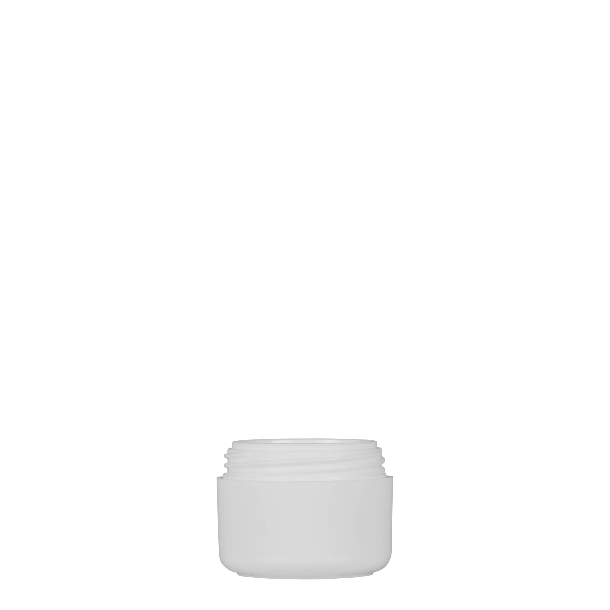 5 ml bote de plástico 'Bianca', PP, blanco, boca: cierre de rosca 5 ml bote de plástico 'Bianca', PP, blanco, boca: cierre de rosca