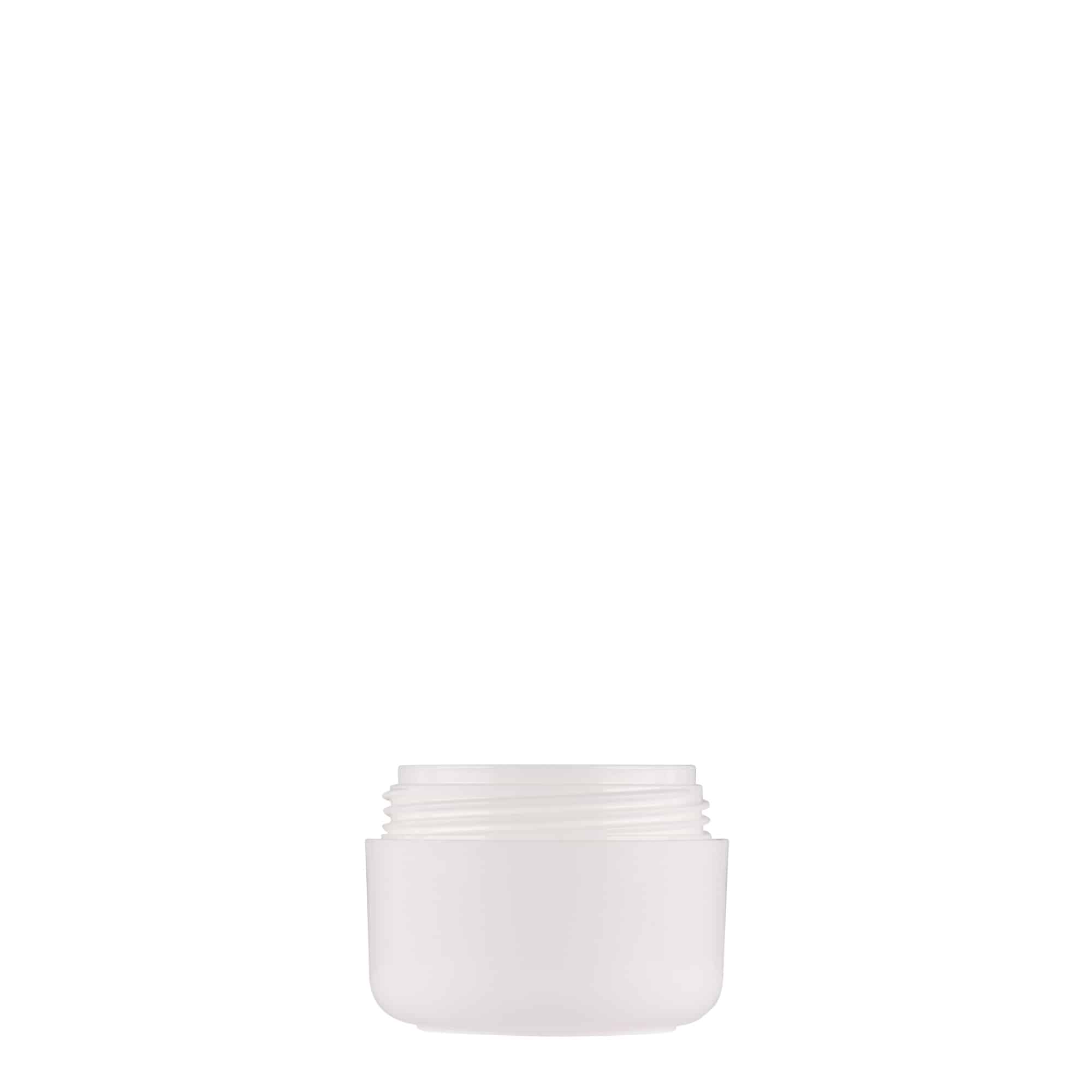 Bote de plástico 'Bianca' de 15 ml, PP, blanco, boca: tapón de rosca Bote de plástico 'Bianca' de 15 ml, PP, blanco, boca: tapón de rosca