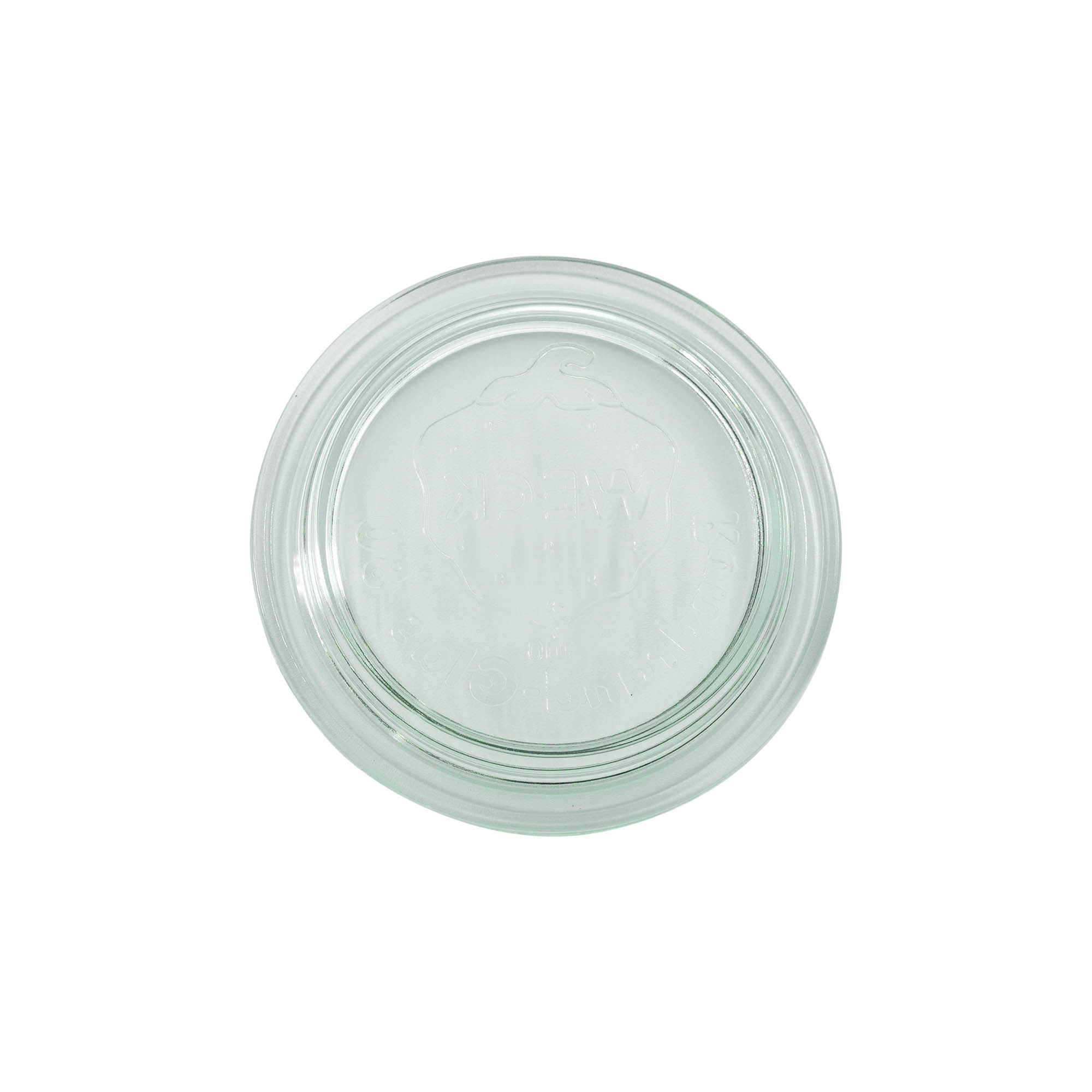 Tapa de vidrio WECK con borde redondo, para boca: RR80