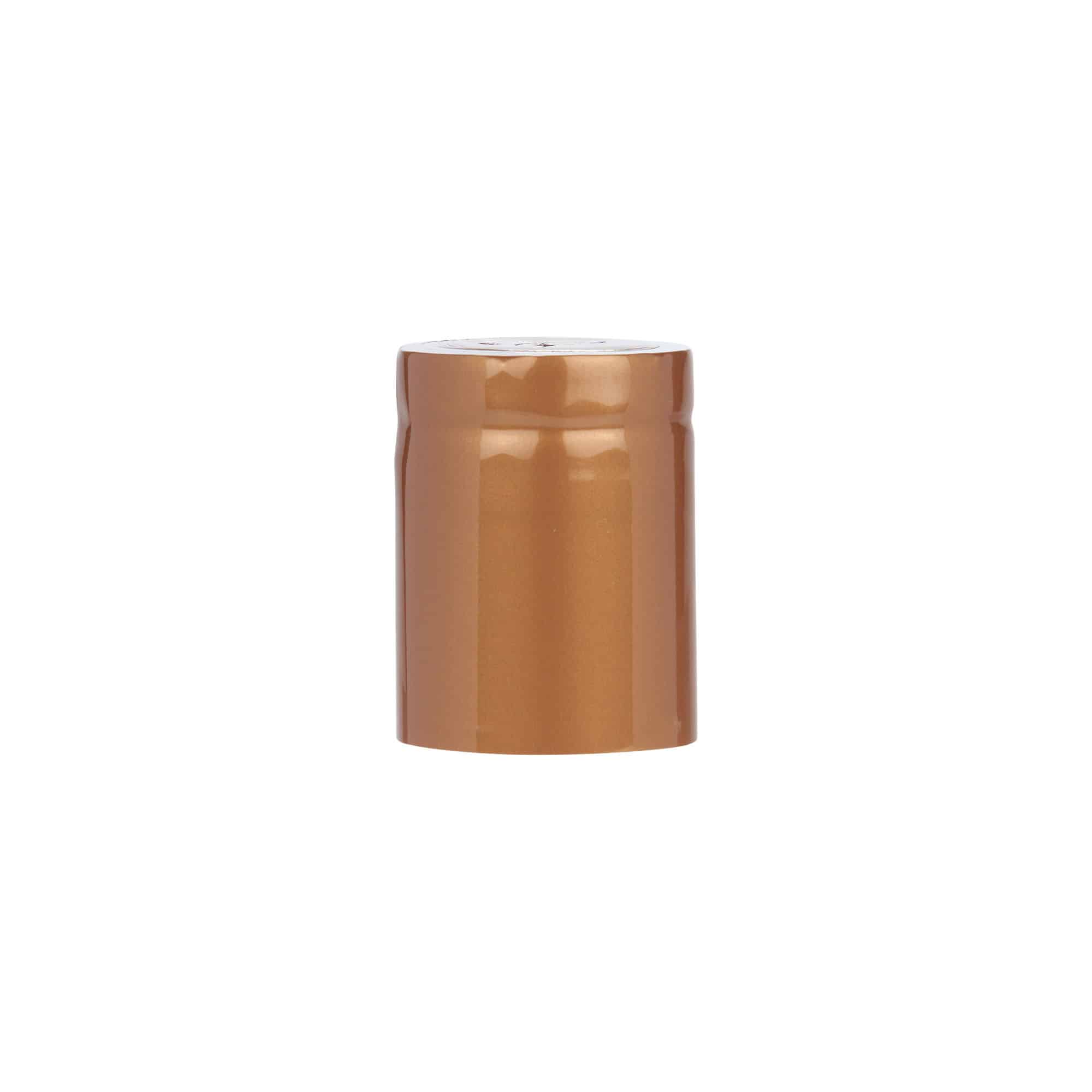 Cápsula termoencogible 32x41, plástico de PVC, bronce Cápsula termoencogible 32x41, plástico de PVC, bronce