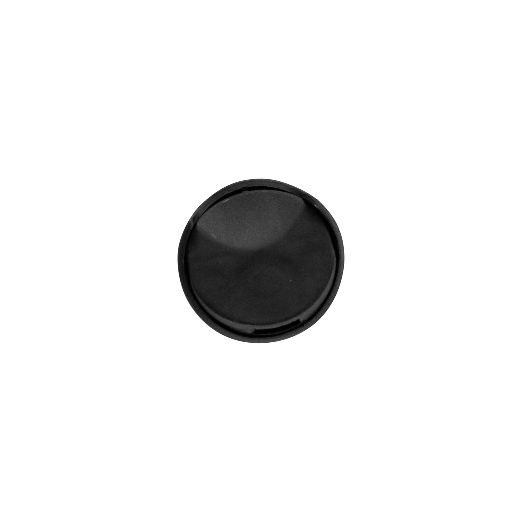 Tapa de rosca Disc Top, plástico PP, negro, para boca: 24/410 Tapa de rosca Disc Top, plástico PP, negro, para boca: 24/410