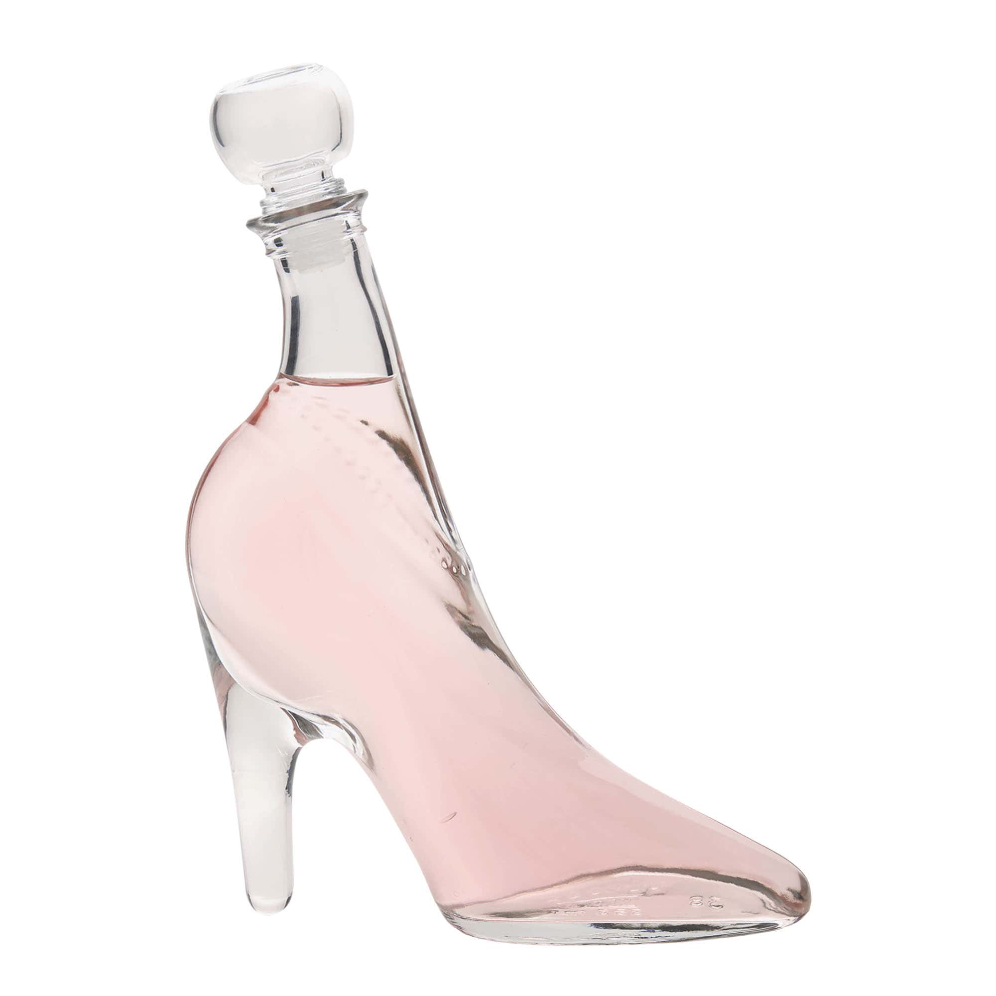 Botella de vidrio de 350 ml 'Scarpa Elegante', boca: corcho