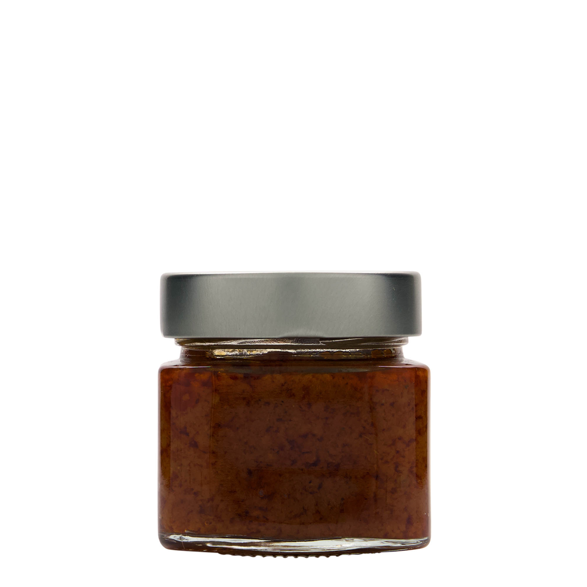 212 ml tarro cuadrado 'Kimba', boca: Extra-Deep-Twist-Off (EDTO 70)