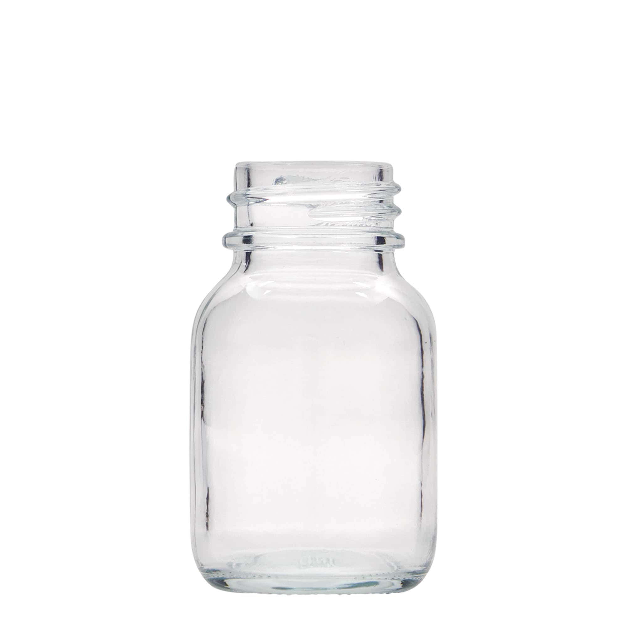 Tarro de boca ancha de 50 ml, boca: DIN 32 Tarro de boca ancha de 50 ml, boca: DIN 32