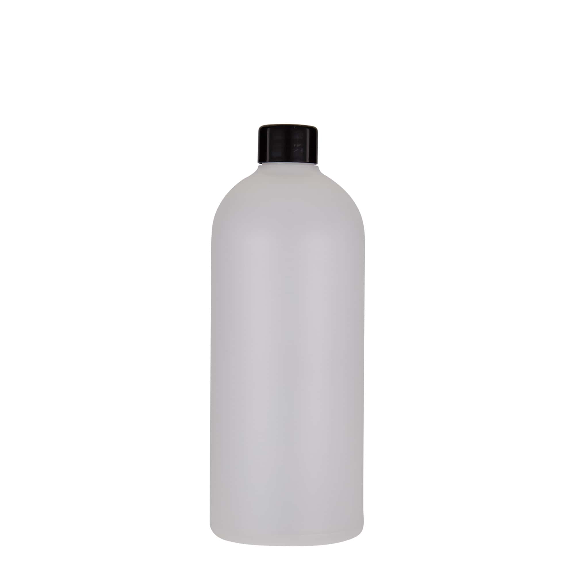 Botella de plástico de 500 ml 'Tuffy', HDPE, natural, boca: 24/410