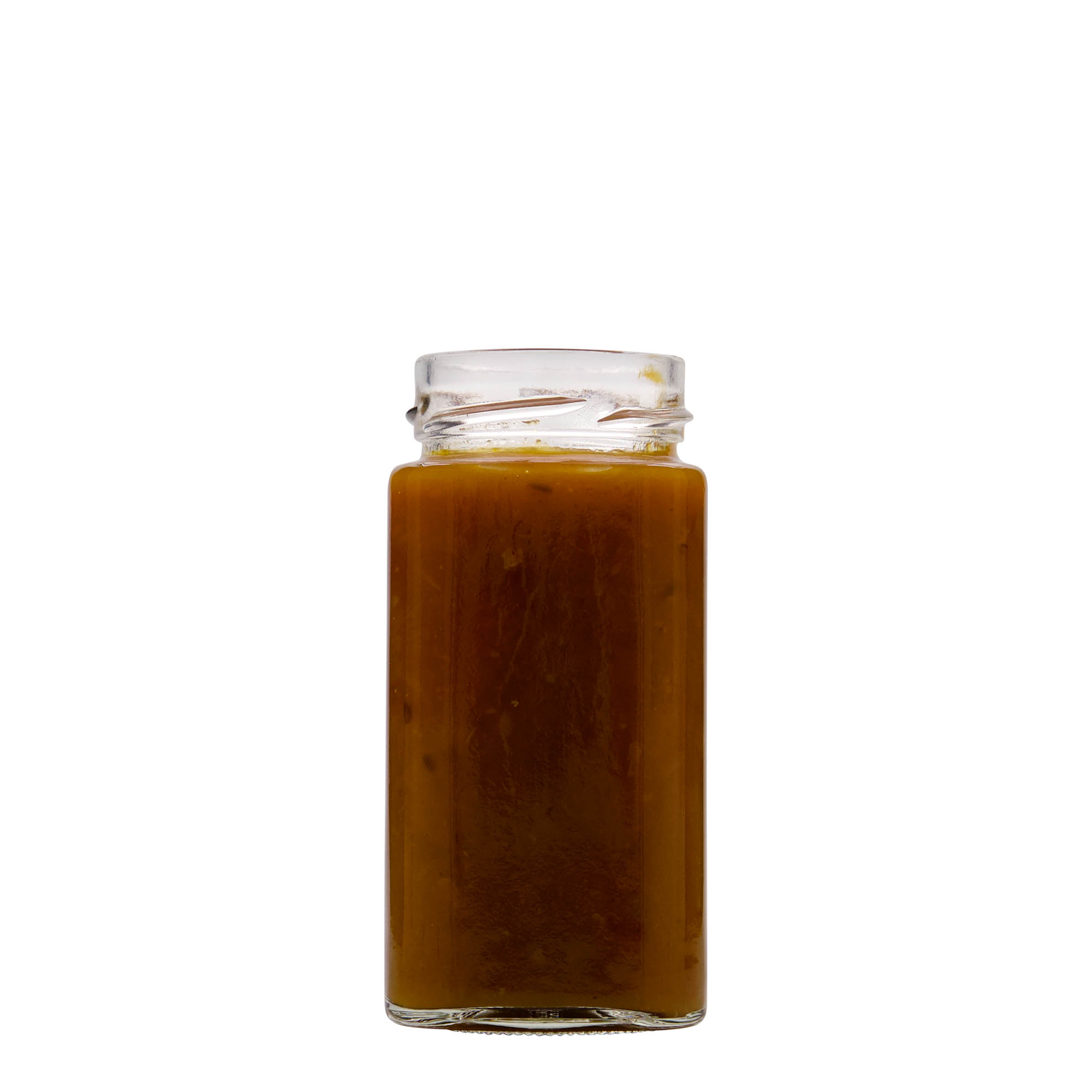 314 ml vaso cuadrado «Funny», boca: Deep-Twist-off (DTO 58)